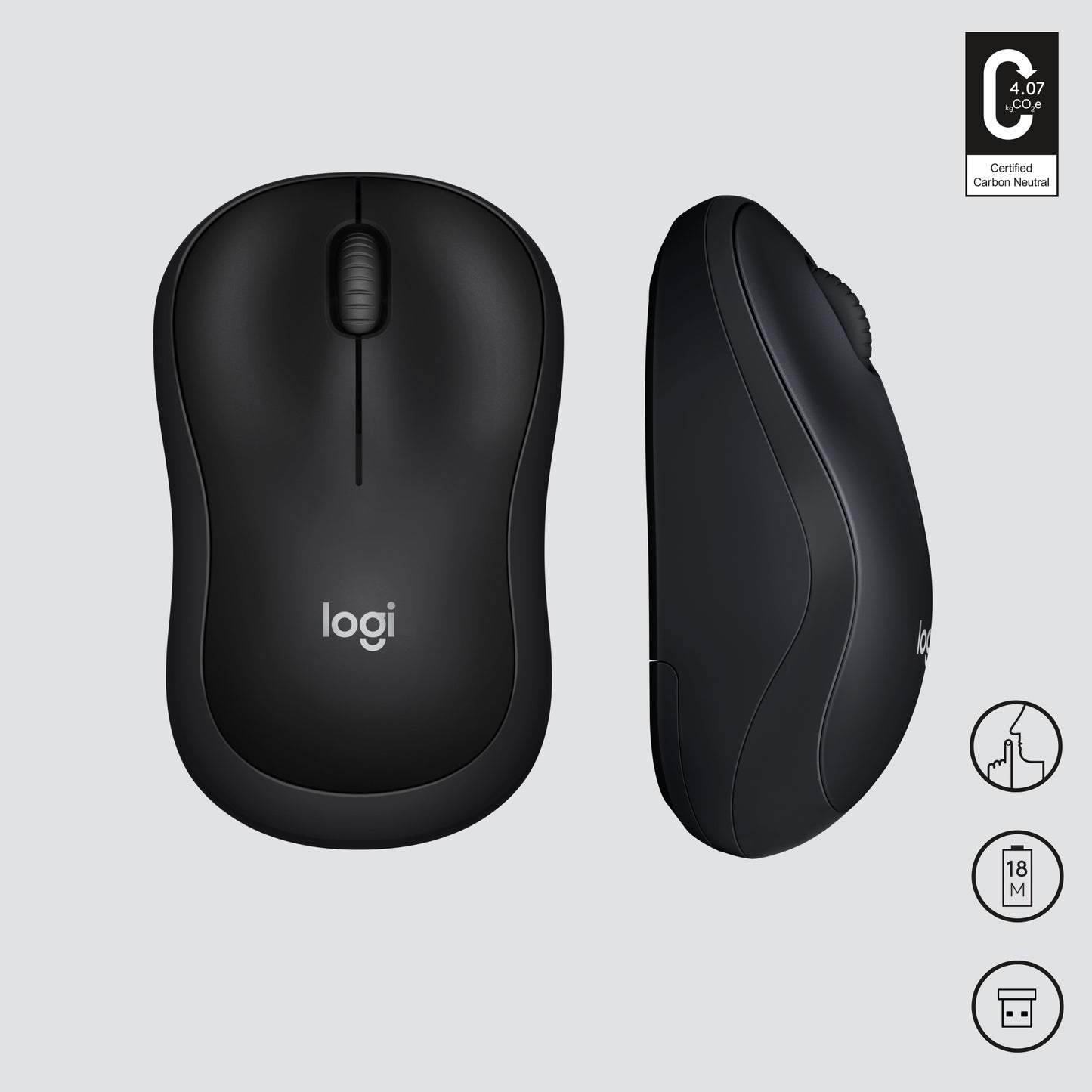Logitech Wireless Mouse M220 Silent Black