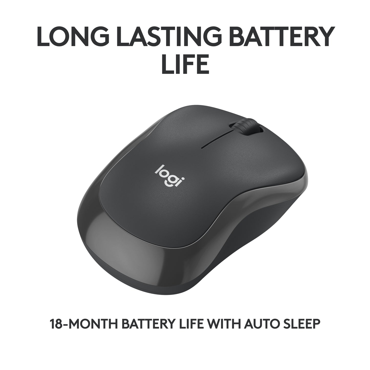 Logitech M240 Stille Bluetooth Muis, 18 maanden batterijduur, voor Windows, macOS, ChromeOS, Compatibel met PC, Mac, Laptop, Tablets - Graph
