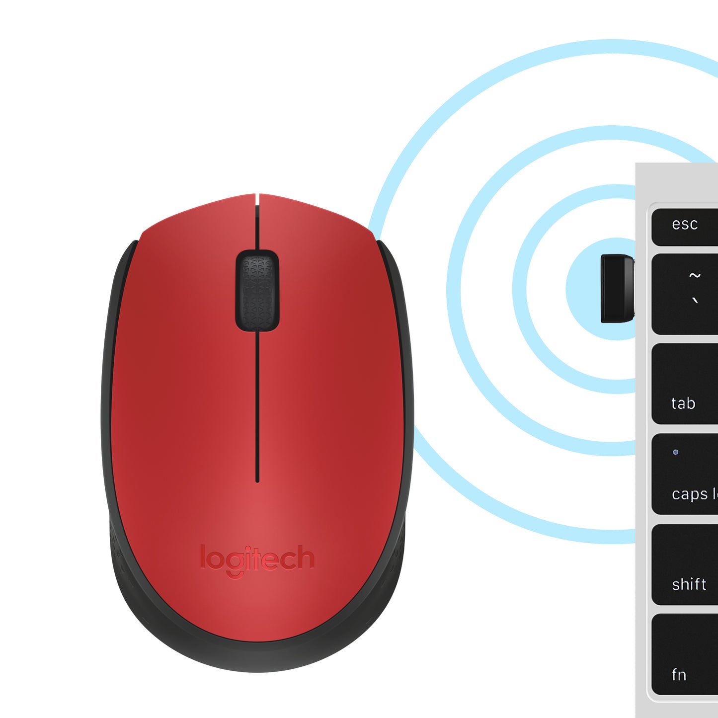 Logitech Wireless Mouse M171 Red