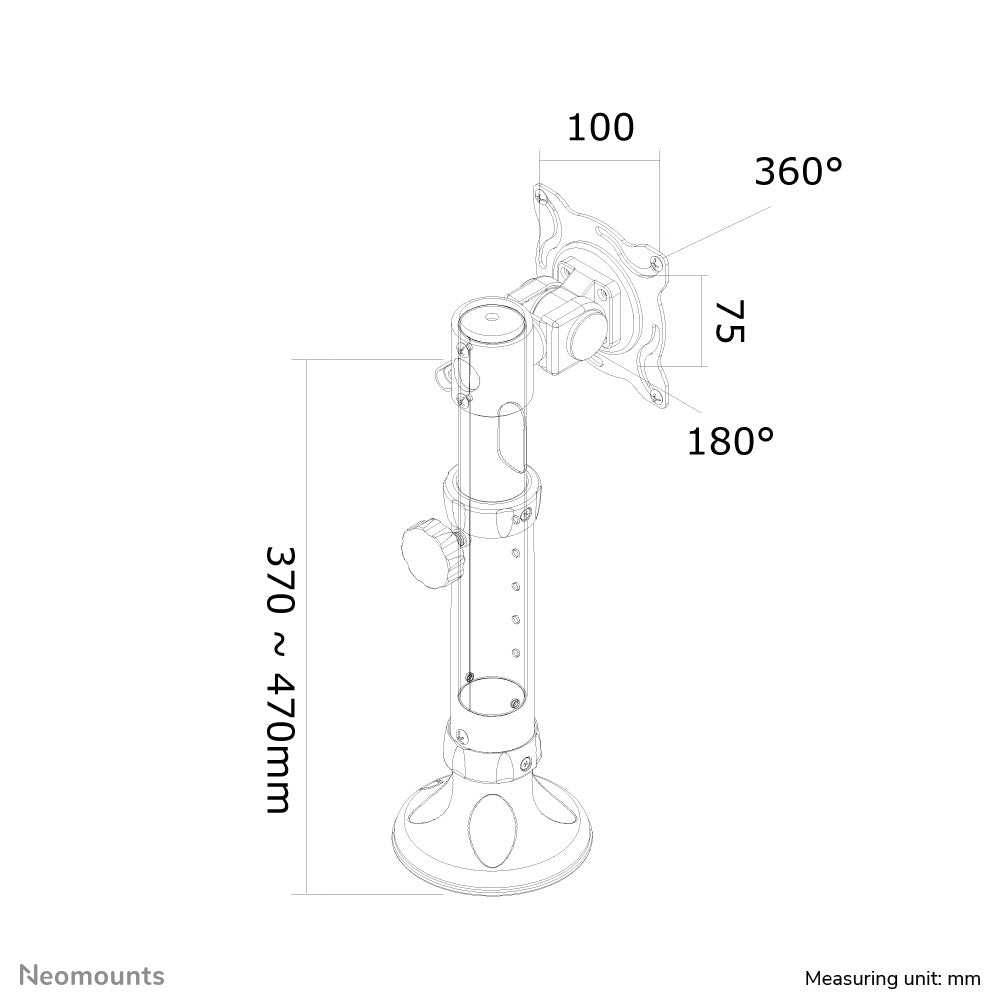 Flat Screen Desk Mount (grommet)