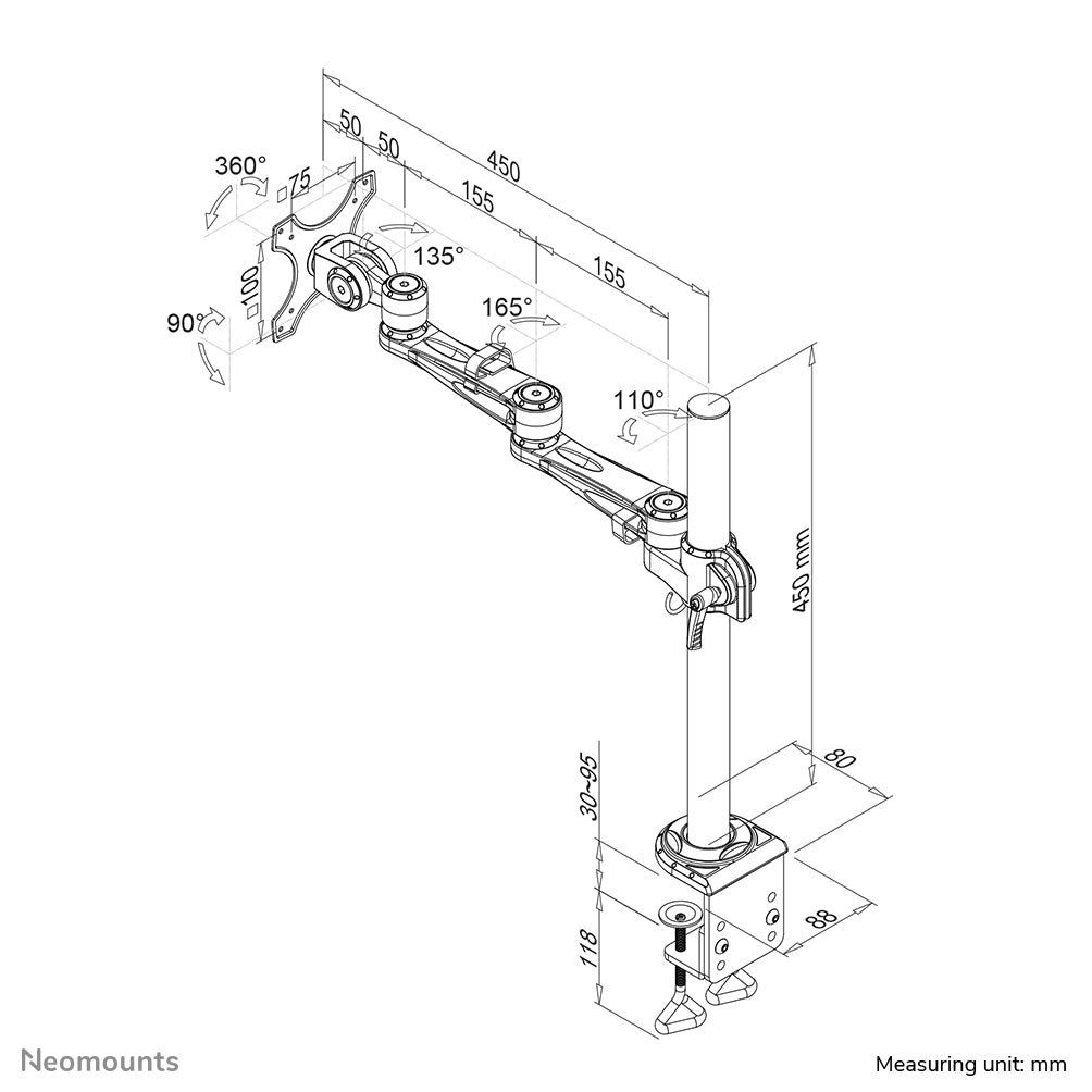 Flat Screen Desk Mount (clamp)