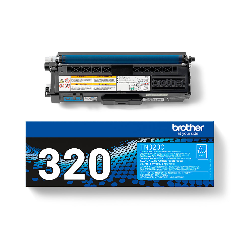 TN320C - Cyaan - origineel - tonercartridge - voor DCP-9055. DCP-9270. MFC-9460. MFC-9465. MFC-9970: HL-4140. 4150. 4570