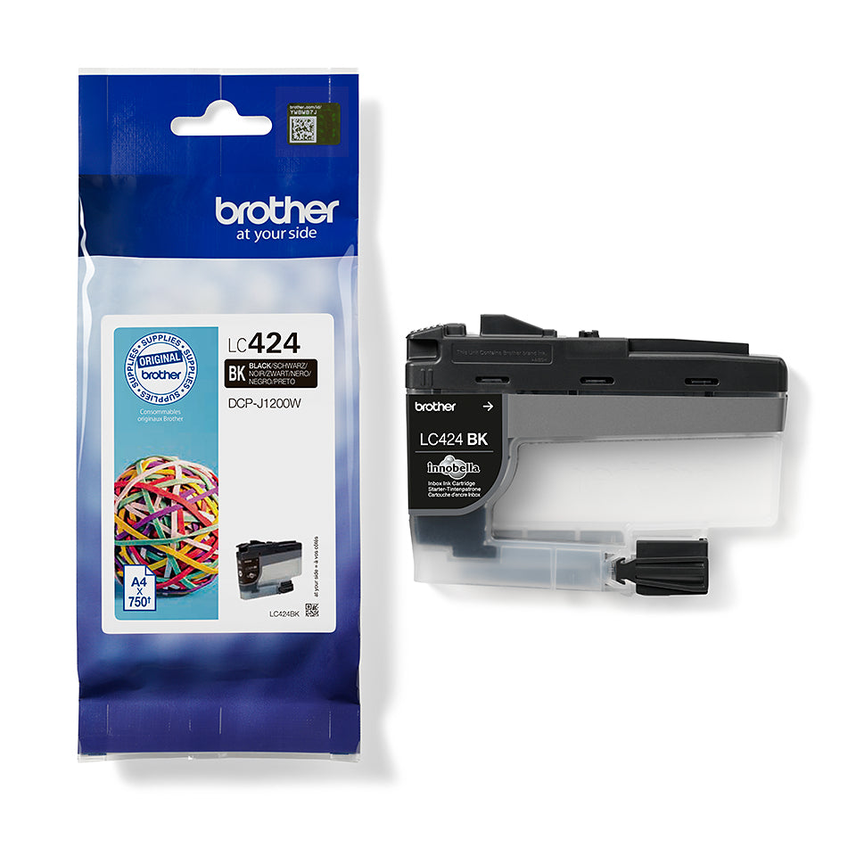 LC424BK Black ink cartridge - single 750 LC424BK