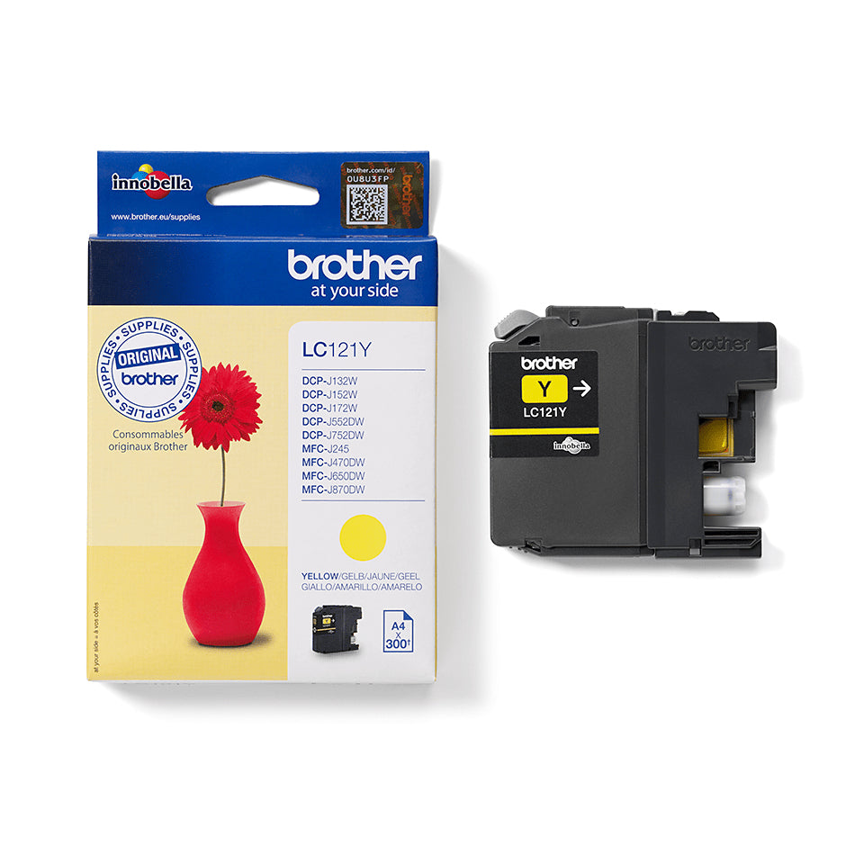 LC-121Y - Geel - origineel - inktcartridge - voor DCP-J100. J105. J132. J152. J552. J752. MFC-J245. J470. J650. J870
