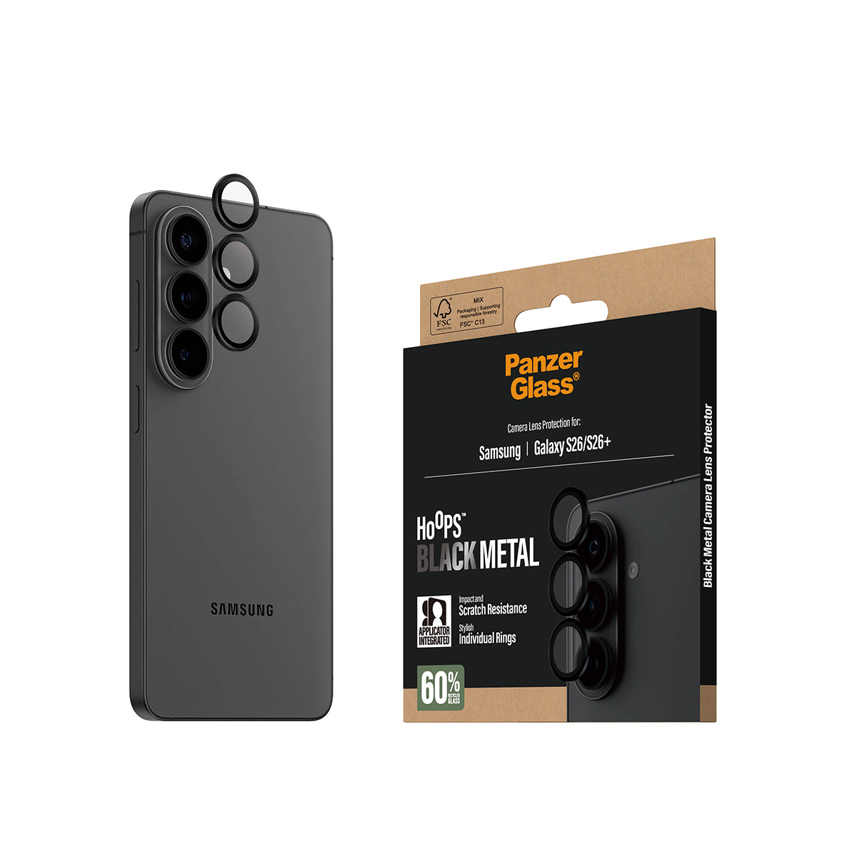 PG Hoops Cam Prot Black Samsung S26 Pro PG23980