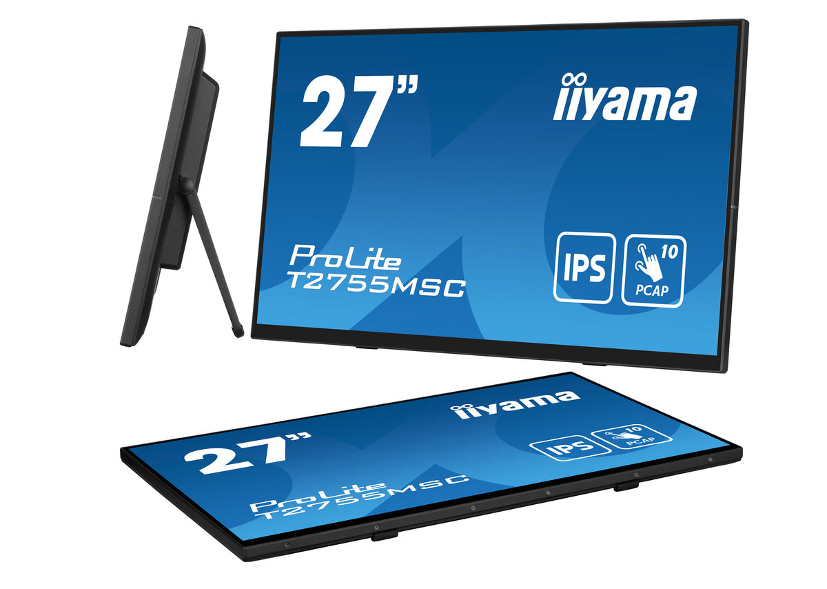 27 inchW LCD Bonded Projective Capacitive 10-Points Touch Full HD Bezel Free IPS