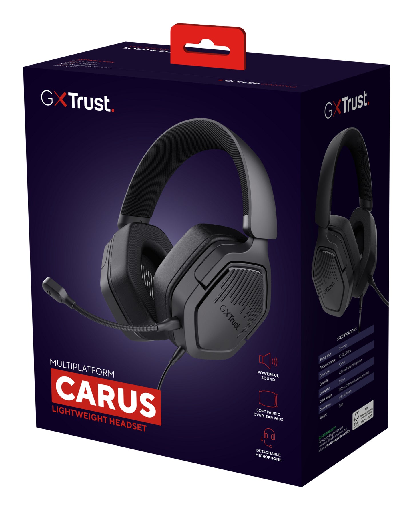 GXT492 CARUS HEADSET BLACK