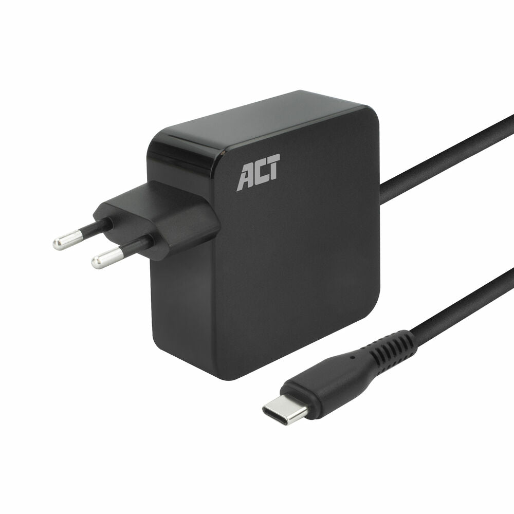 ACT USB-C laptop wall charger 65W with Power Delivery profiles
