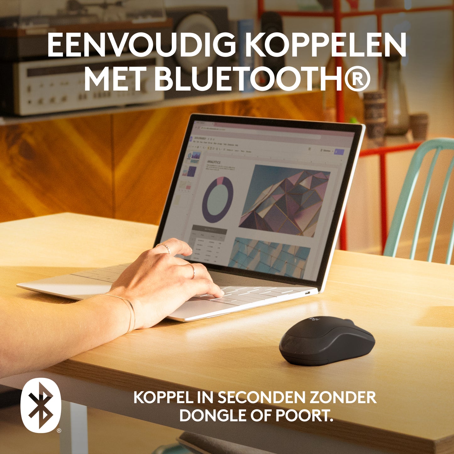 Logitech M240 Stille Bluetooth Muis, 18 maanden batterijduur, voor Windows, macOS, ChromeOS, Compatibel met PC, Mac, Laptop, Tablets - Graph