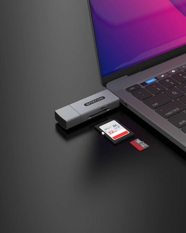 USB-A + USB-C Stick Card Reader High Speed