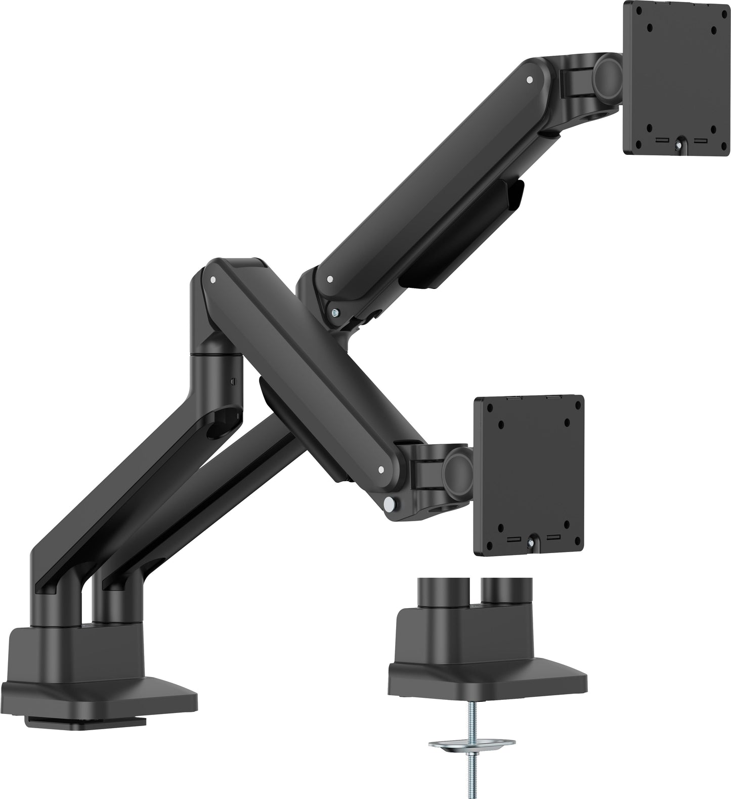 IIYAMA Stylish flexible deskmount for dual monitor with mechanical spring for monitors up to 32inch 12kg Pivot Bearing head