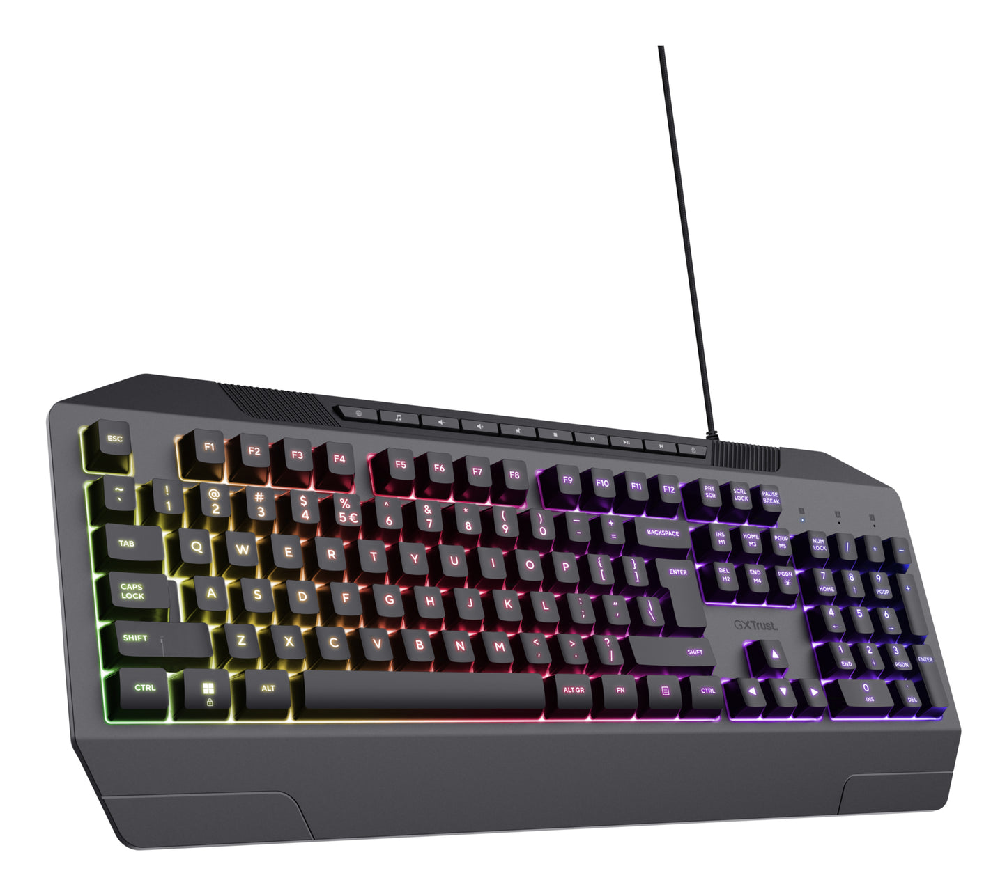 Trust GXT836 EVOCX GAMING KEYBOARD BE Zwart