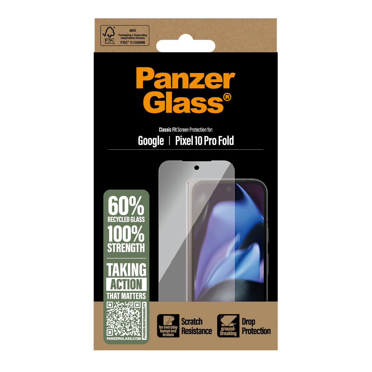 PanzerGlass  Screen Protector Google Pixel 10 Pro Fold   Ultra-Wide Fit