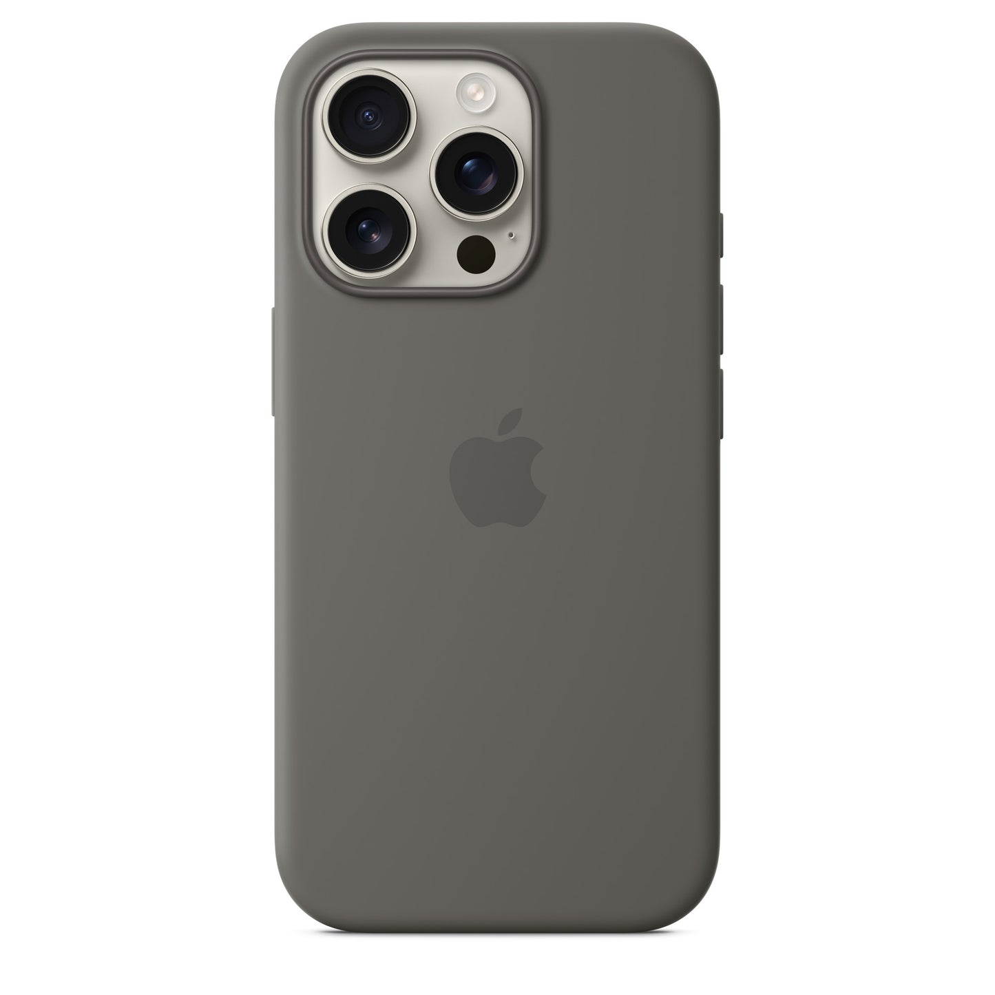 iPhone 16 Pro Silicone Case with MagSafe - Stone Gray