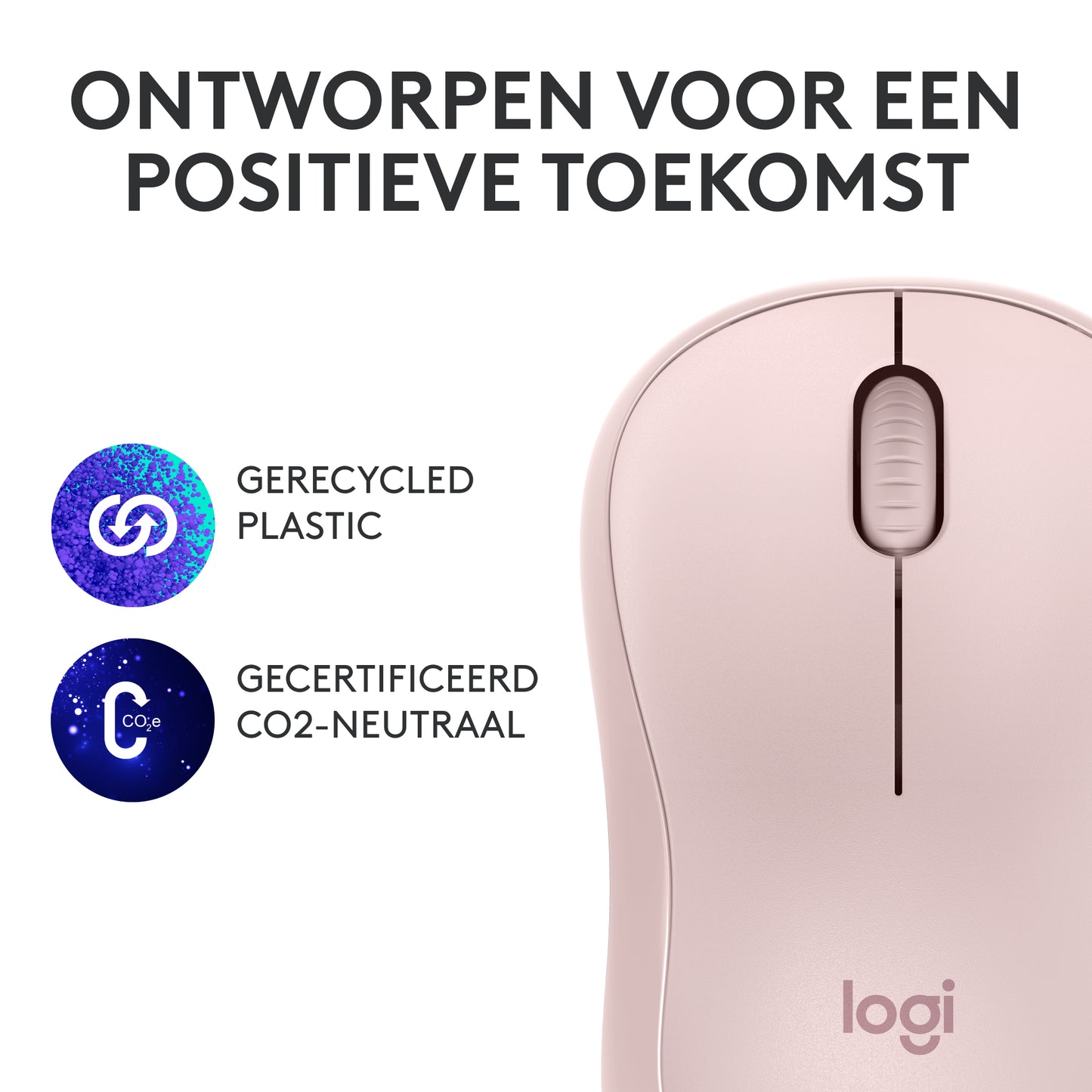 Logitech M240 Stille Bluetooth Muis, 18 maanden batterijduur, voor Windows, macOS, ChromeOS, Compatibel met PC, Mac, Laptop, Tablets - Rose
