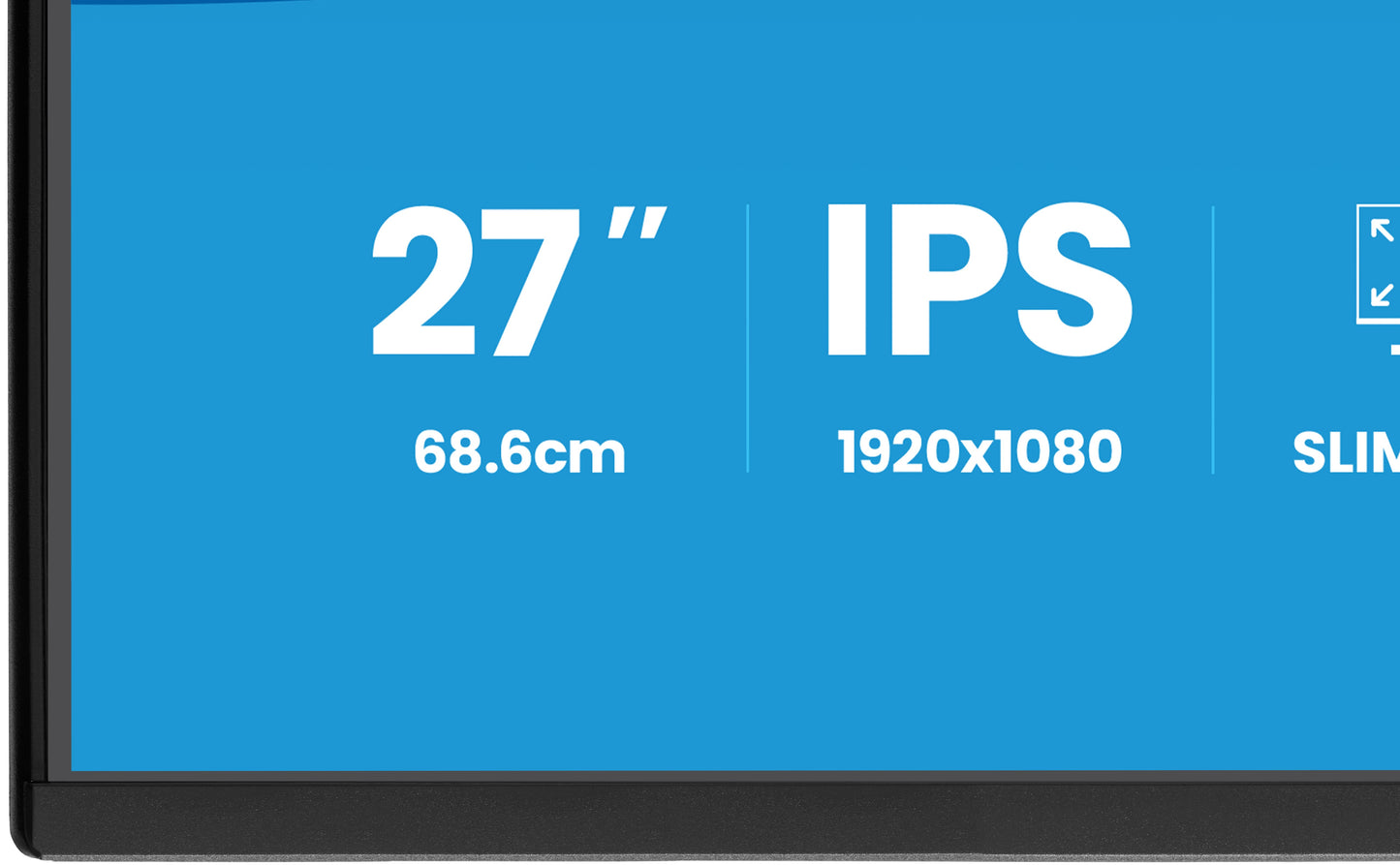 IIYAMA 27WIDE LCD, 1920 x 1080, IPS panel, LED Bl., Adaptive Sync, USB-Hub(2xOut v3.2), Pivot, Height Adjust.(15cm), 300 cd/m², 1500:1 Stat