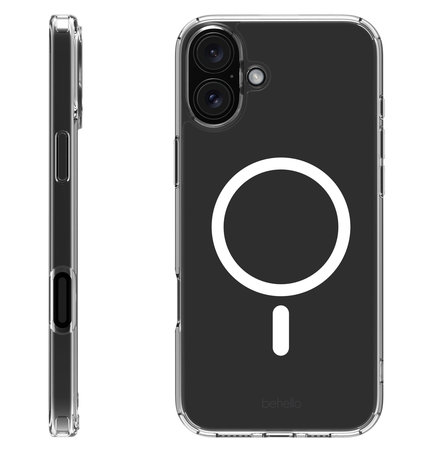 iP 16 Plus Transparant Case MagneticRing