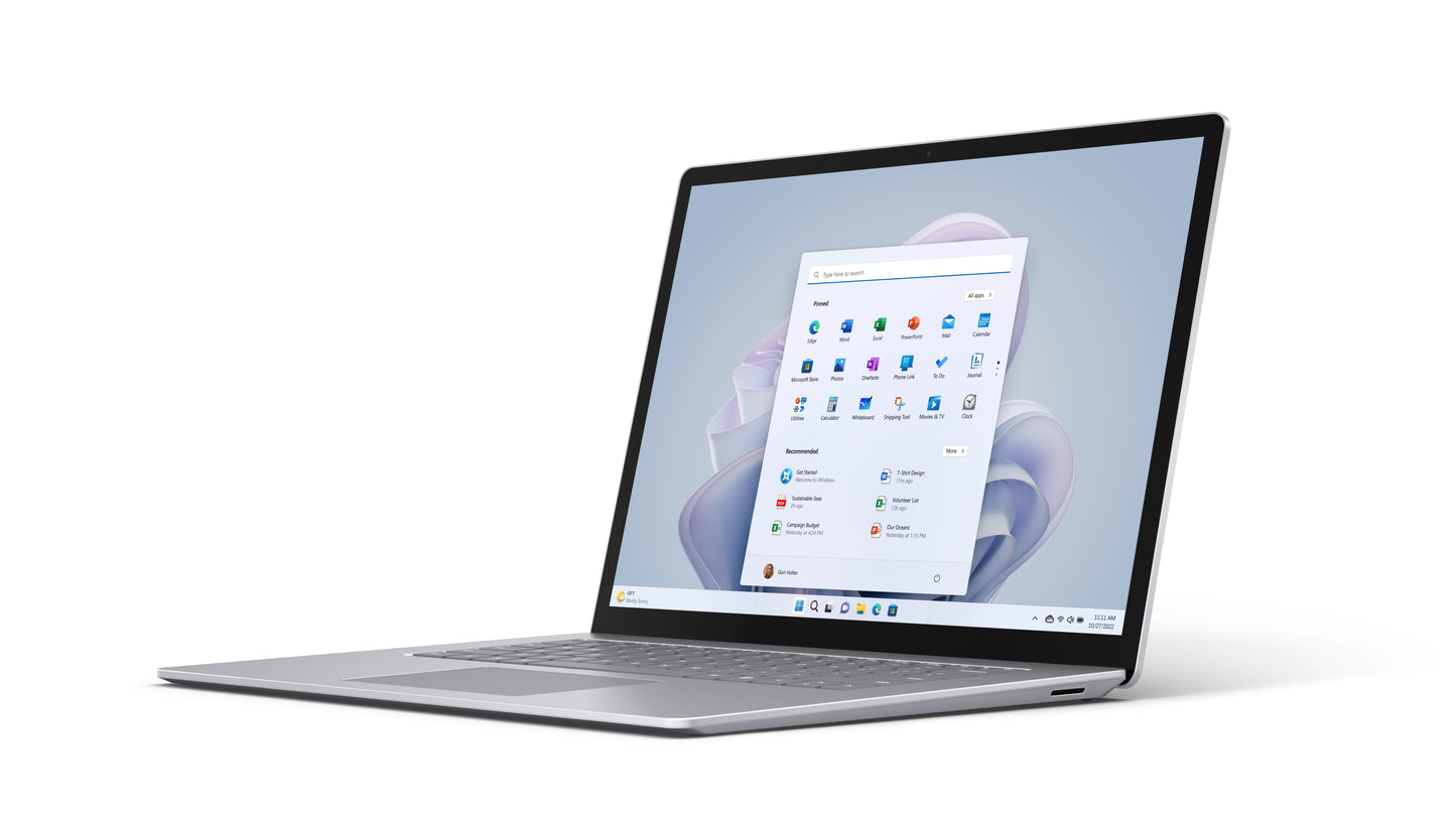 MS Surface Laptop 5 Intel Core i7-1265U 15inch 16GB 256GB W11P Platinum French Belgium