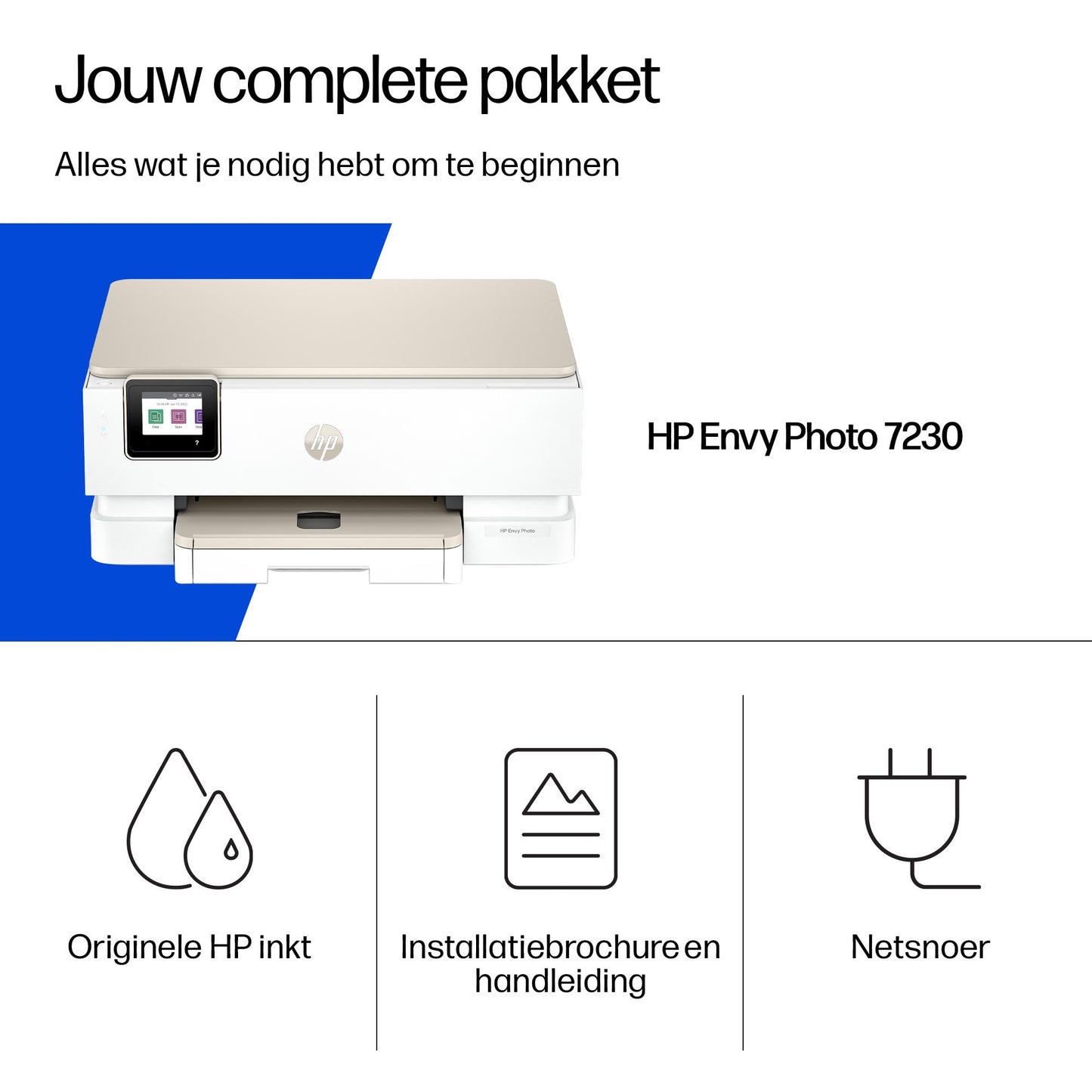 HP Envy Photo 7230 All-in-One Color Inkjet 10ppm Print Scan Copy Photo Printer USB 2.0 Wi-Fi