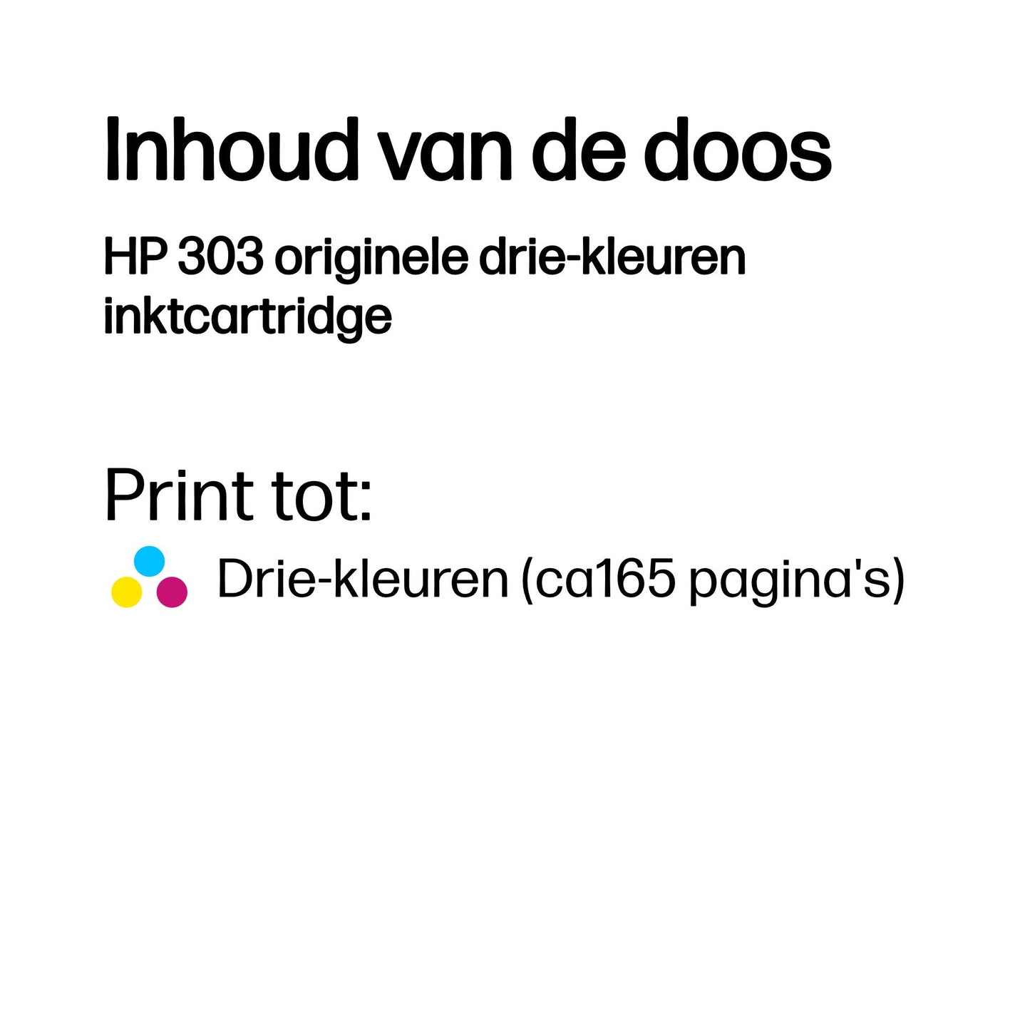 HP 303 Tri-Color Original Ink Cartridge