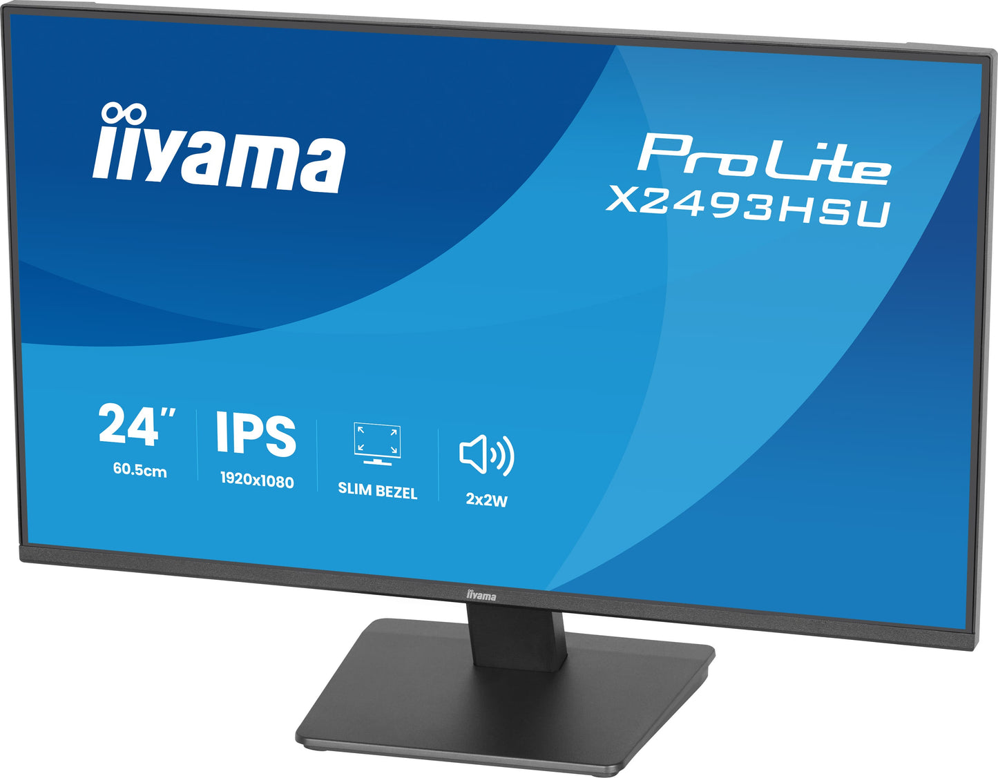 IIYAMA X2493HSU-B1 24inch IPS FHD 120Hz 350cd/m2 1ms 1500:1 HDMI DP USB 2x2.0 Speakers