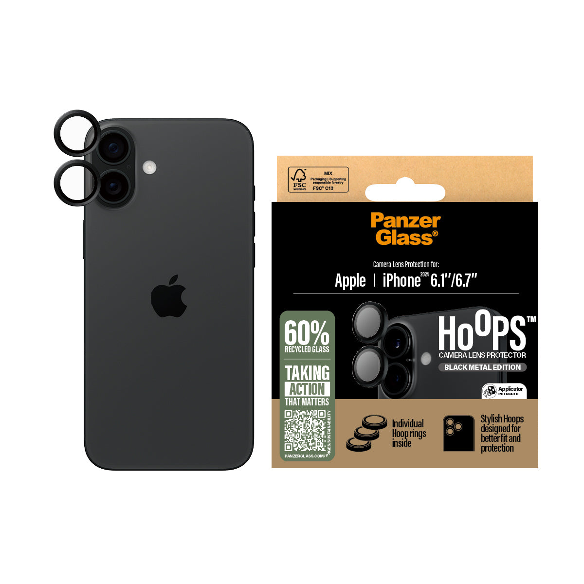 PG Hoops Black iPhone 16 6.1/6.7Inch 1283