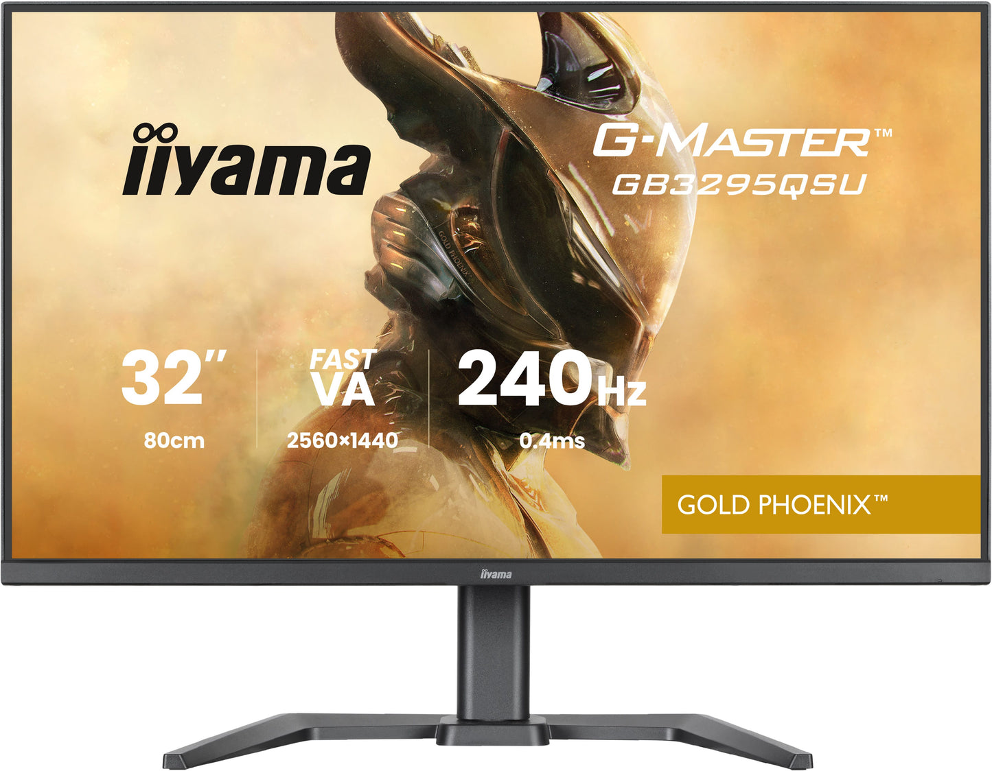 32iWIDE LCD G-Master Gold Phoenix 2560 x 1440 QHD VA panel LED Bl.FreeSync Premium USB-Hub (2xOut v3.2 + 2xUSB-C(7 5 Watt)) Height Adjust.(1