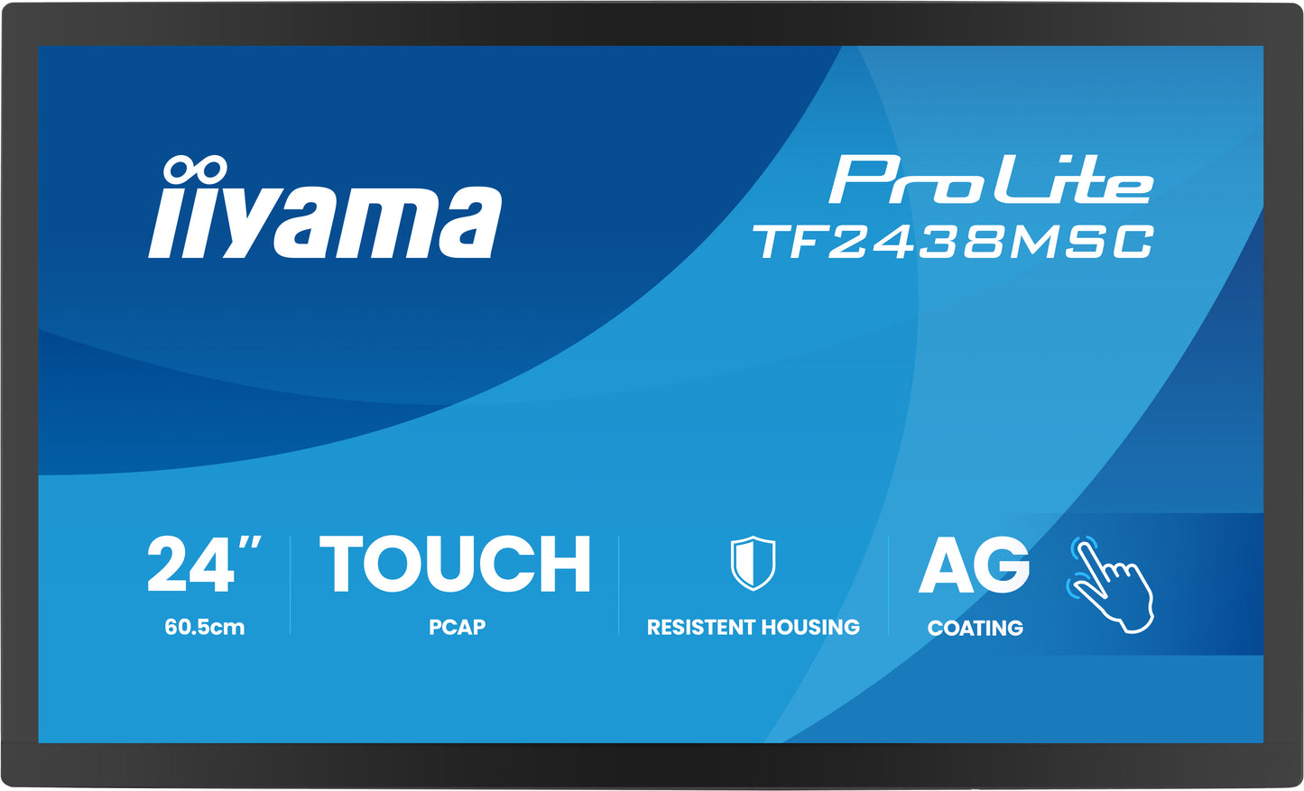 24iWIDE LCD Bonded DeepContrast Projective Capacitive Bezel Free 10-Points Touch Screen 1920 x 1080 120 Hz IPS panel LED Bl. Flat BezelFree