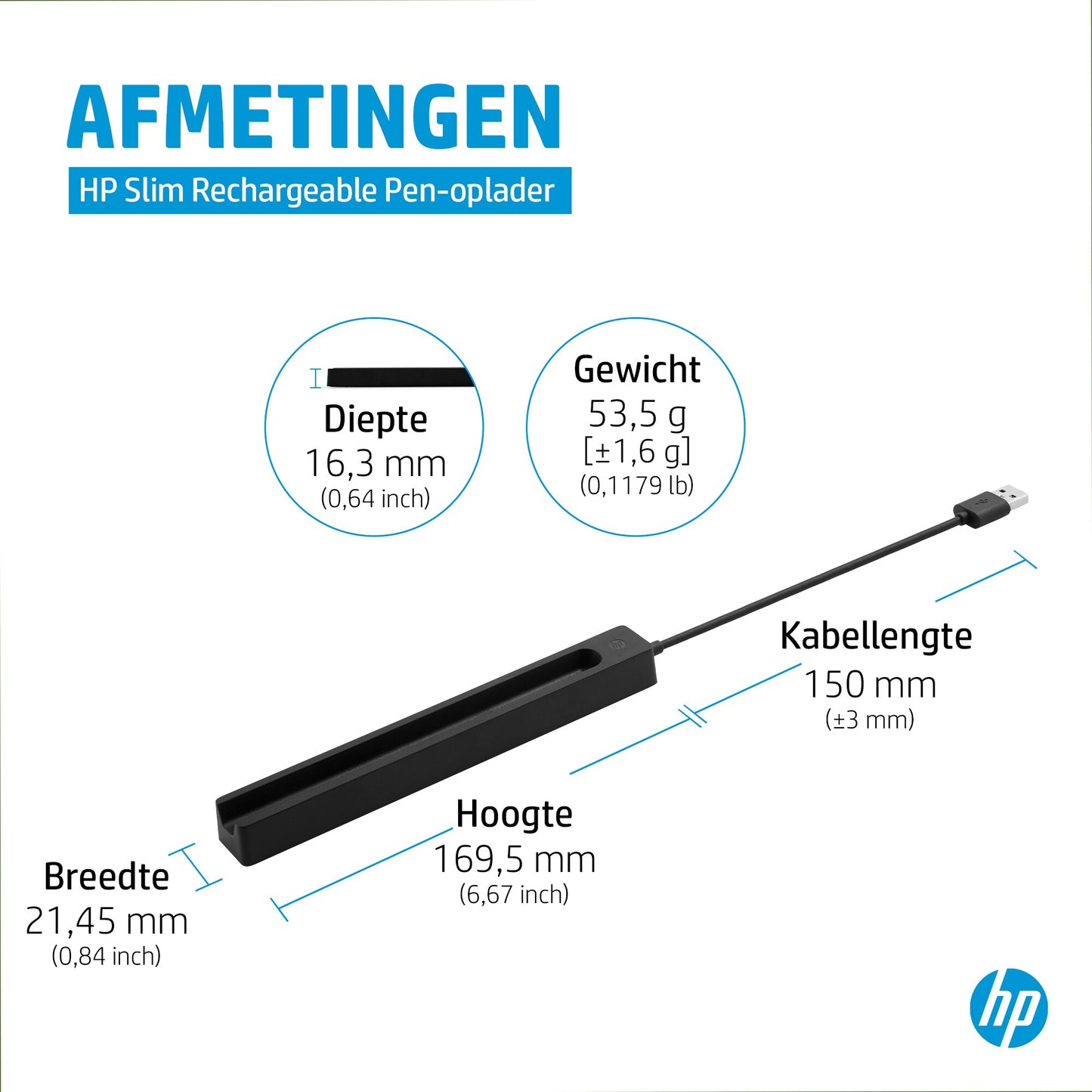 ACC: HP RCHRGLE Slim Pen Charger No localization