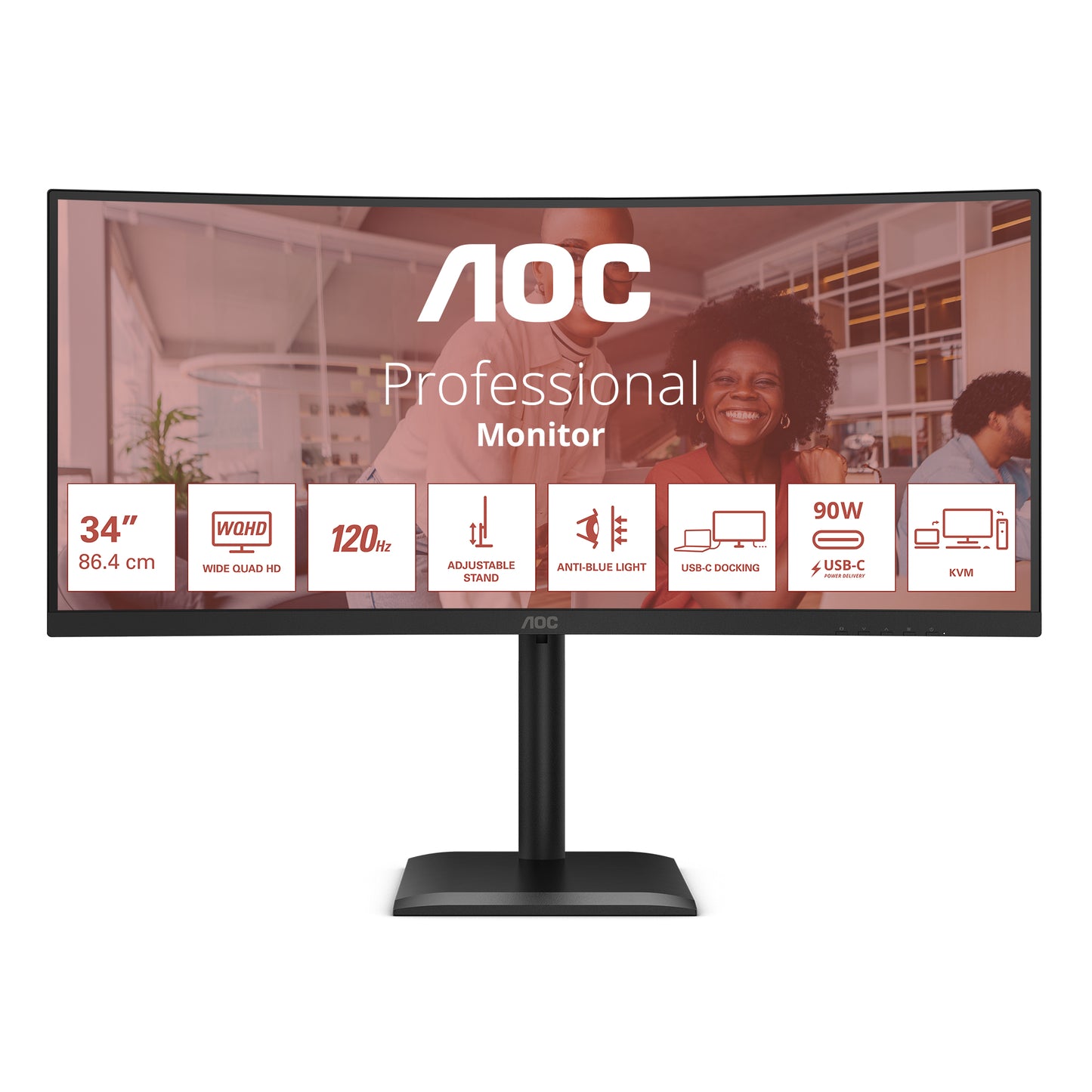 CU34E4CV 34IN DOCK VA Curved UWQHD 1 ms CU34E4CV