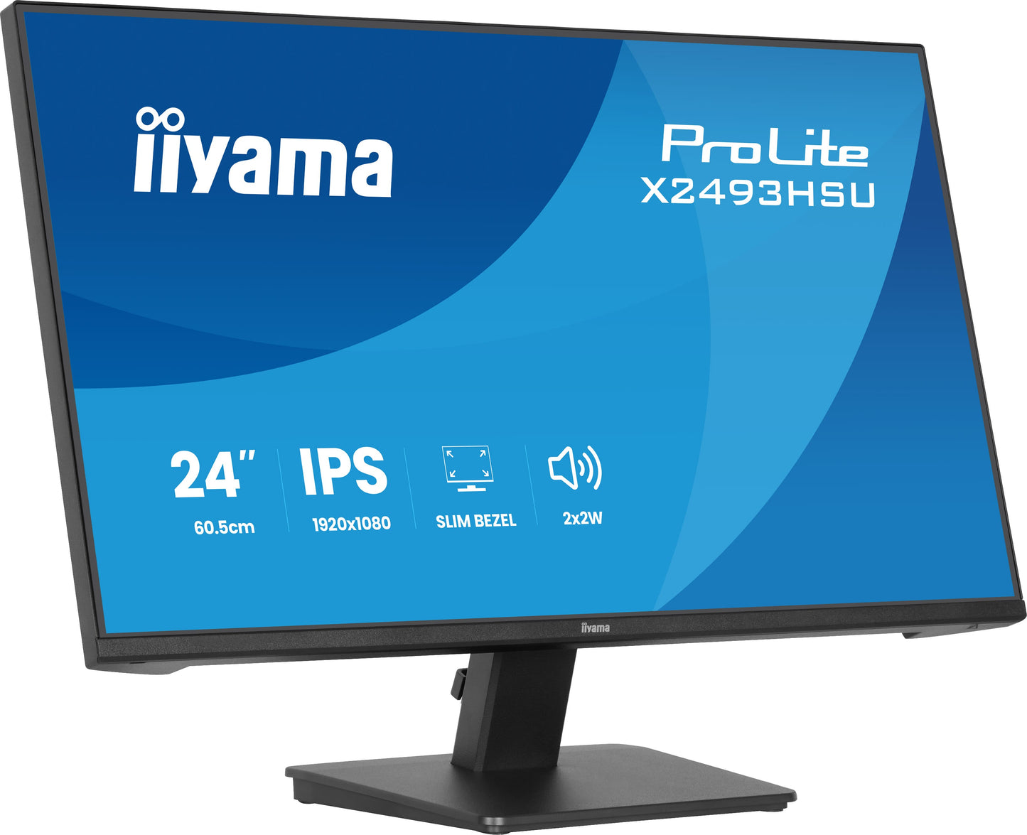 IIYAMA X2493HSU-B1 24inch IPS FHD 120Hz 350cd/m2 1ms 1500:1 HDMI DP USB 2x2.0 Speakers