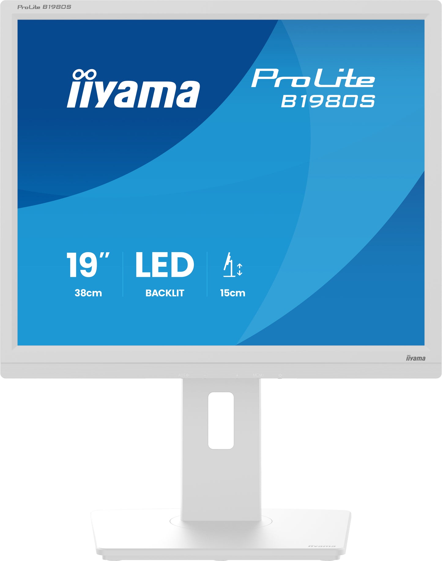 IIYAMA 19 LCD, 1280 x 1024, TN Panel, LED Bl., Height Adjust, HDMI, DisplayPort,, 250 cd/m², 12.000.000:1 ACR, Speakers,  3ms
