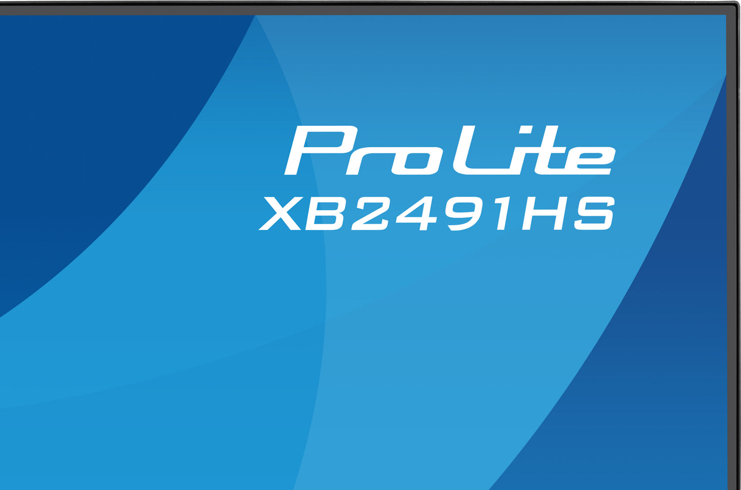 Iiyama Prolite XB2491HS-B1 24WIDE LCD, 1920 x 1080, 120 Hz IPS panel, LED Bl., Adaptive Sync, Pivot, Height Adjust.(15cm), 350 cd/m², 1500: