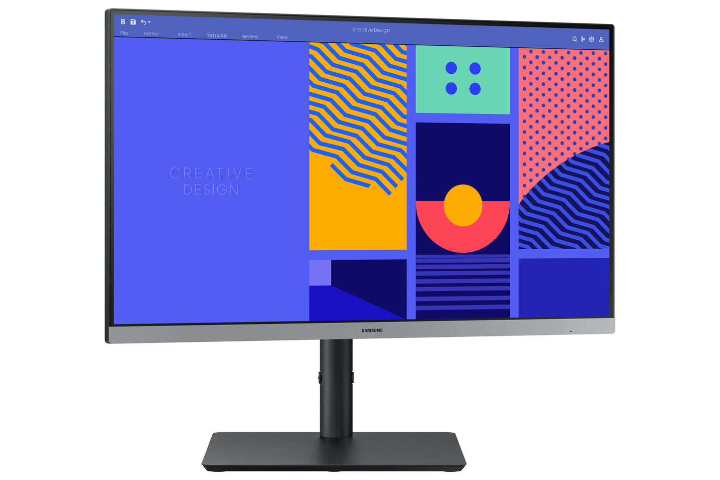 SAMSUNG S24C432 24inch Bezelless 16:9 1920x1080 IPS 4ms HAS/Swivel/Pivot Analog/HDMI/DP USB hub VESA DP+HDMI cable in the box