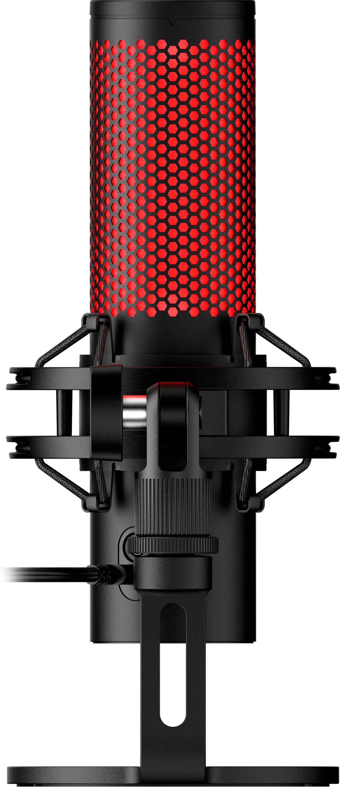 HyperX QuadCast 2 - USB Microphone (Zwart) - RGB Lighting Rood