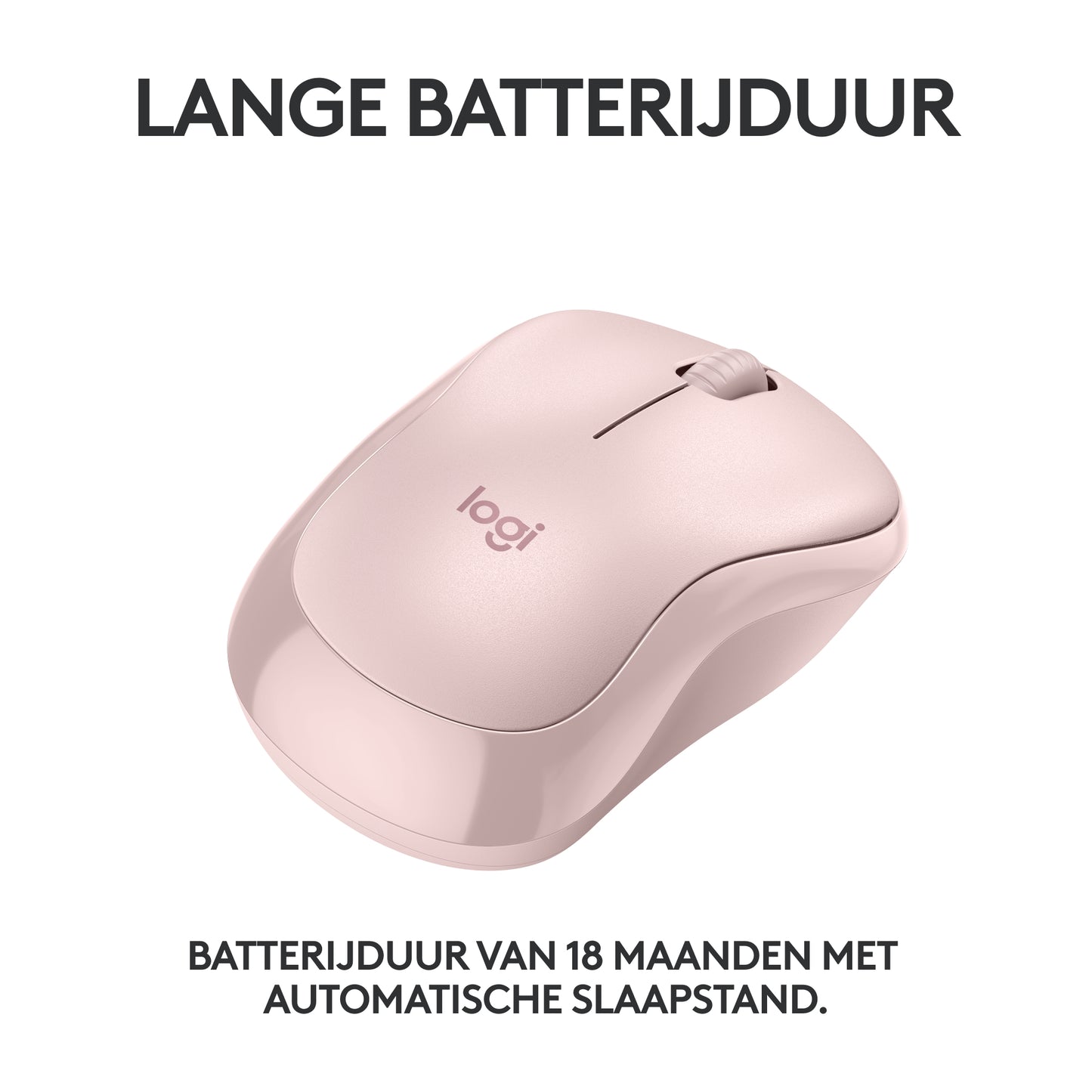 Logitech M240 Stille Bluetooth Muis, 18 maanden batterijduur, voor Windows, macOS, ChromeOS, Compatibel met PC, Mac, Laptop, Tablets - Rose