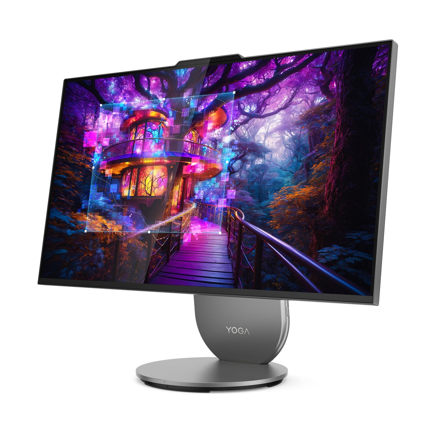 Yoga AIO 27IAH10, 27inch QHD, CORE U5 125H, 16 GB, 1 TB PCIe NVMe SSD, INTEGRATED GRAPHICS, W11home, WIFI7, grey