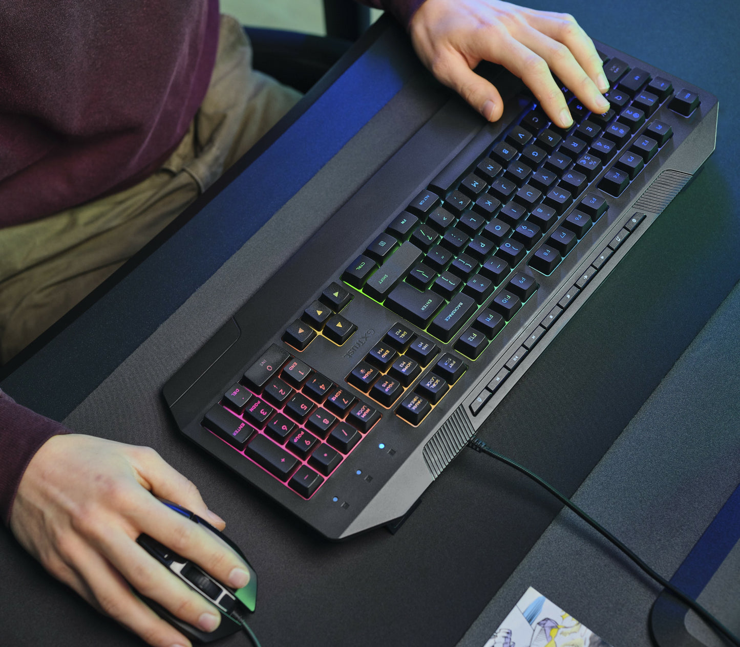 Trust GXT836 EVOCX GAMING KEYBOARD BE Zwart