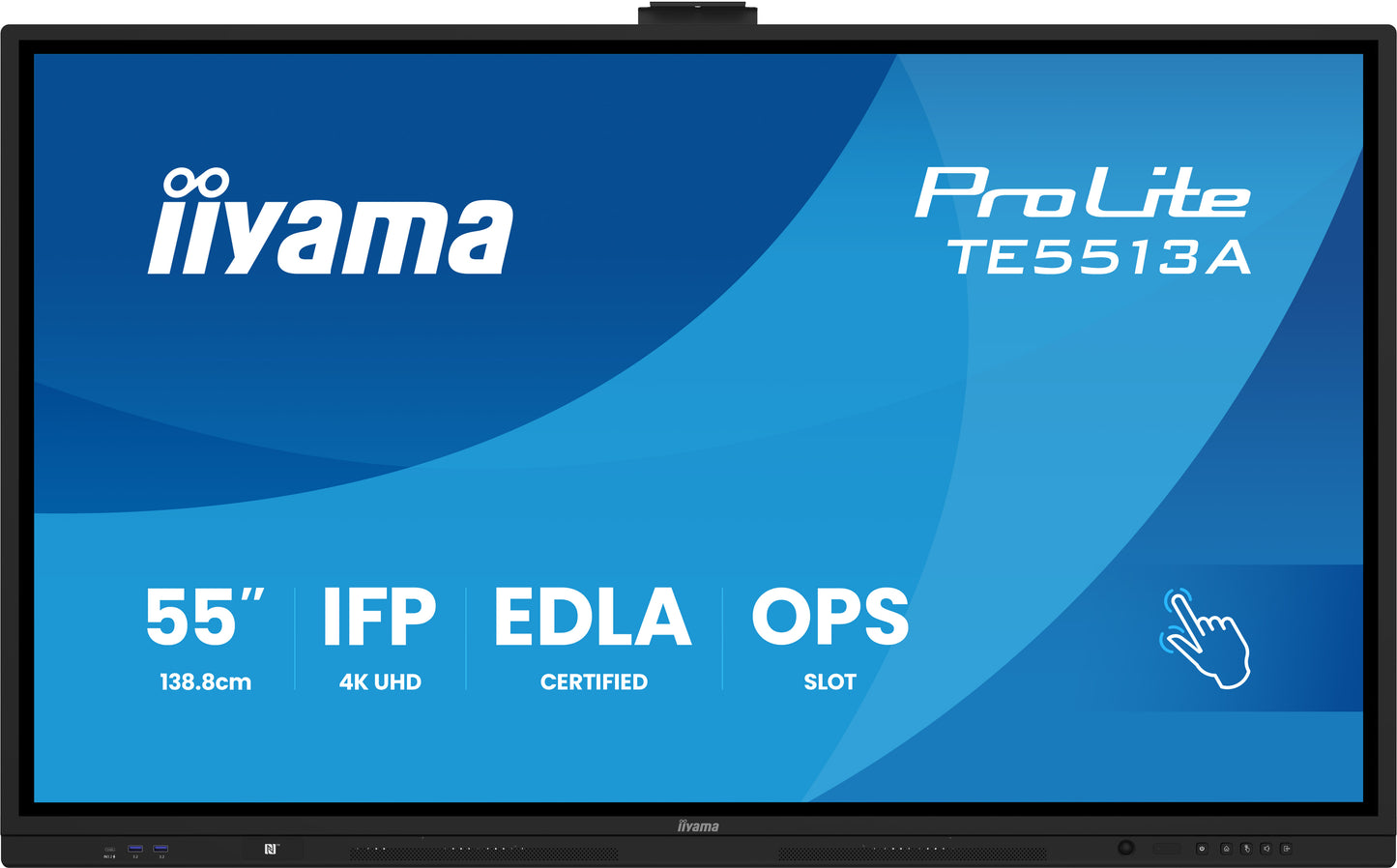 IIYAMA TE5513A-B2AG 55inch iiWare21E EDLA -Google-GMS-apps Android 14 16 summer 2026 Octa-core SOC 8/128GB 40-Points PureTouch IR+
