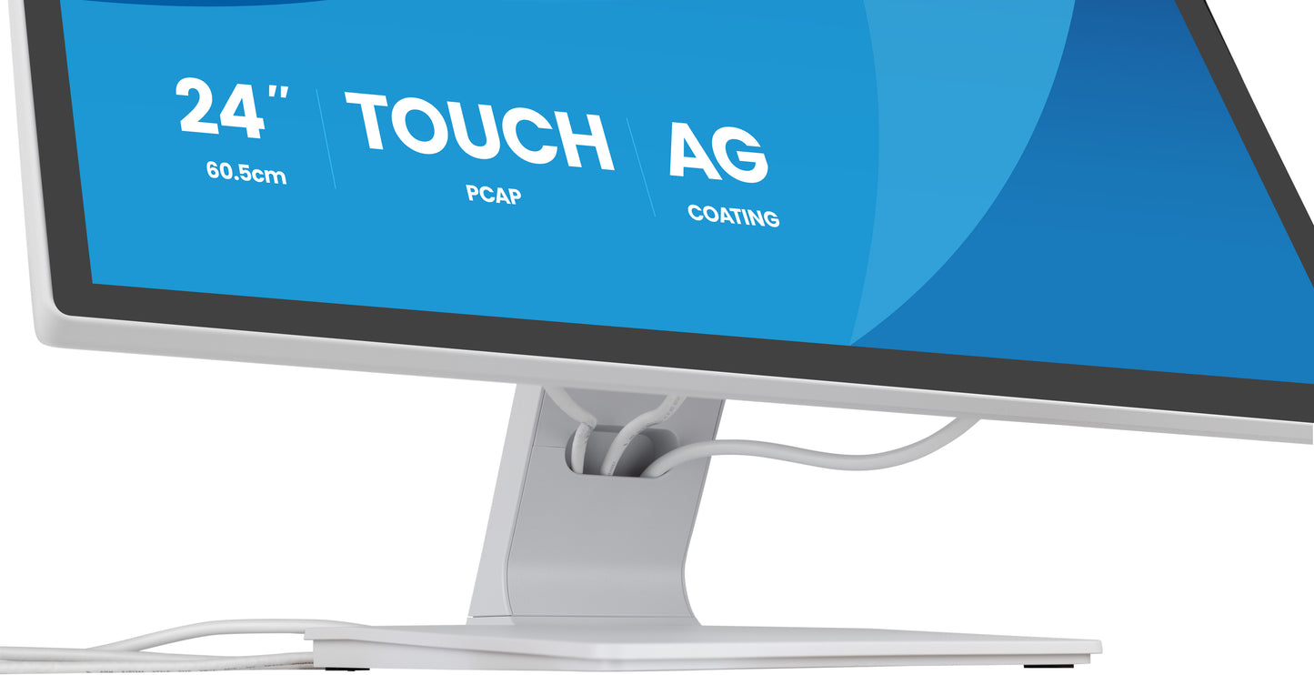 24iWIDE LCD Bonded DeepContrast Projective Capacitive 10-Points TouchScreen 1920 x 1080 120 Hz IPS panel LED Bl. Flat Bezel Free Glass Front