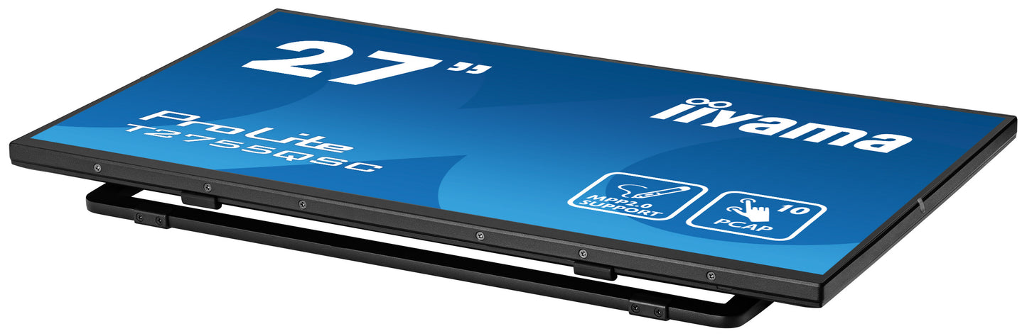 IIYAMA 27W LCD Bonded Projective Capacitive 10-Points Touch QHD Bezel Free IPS