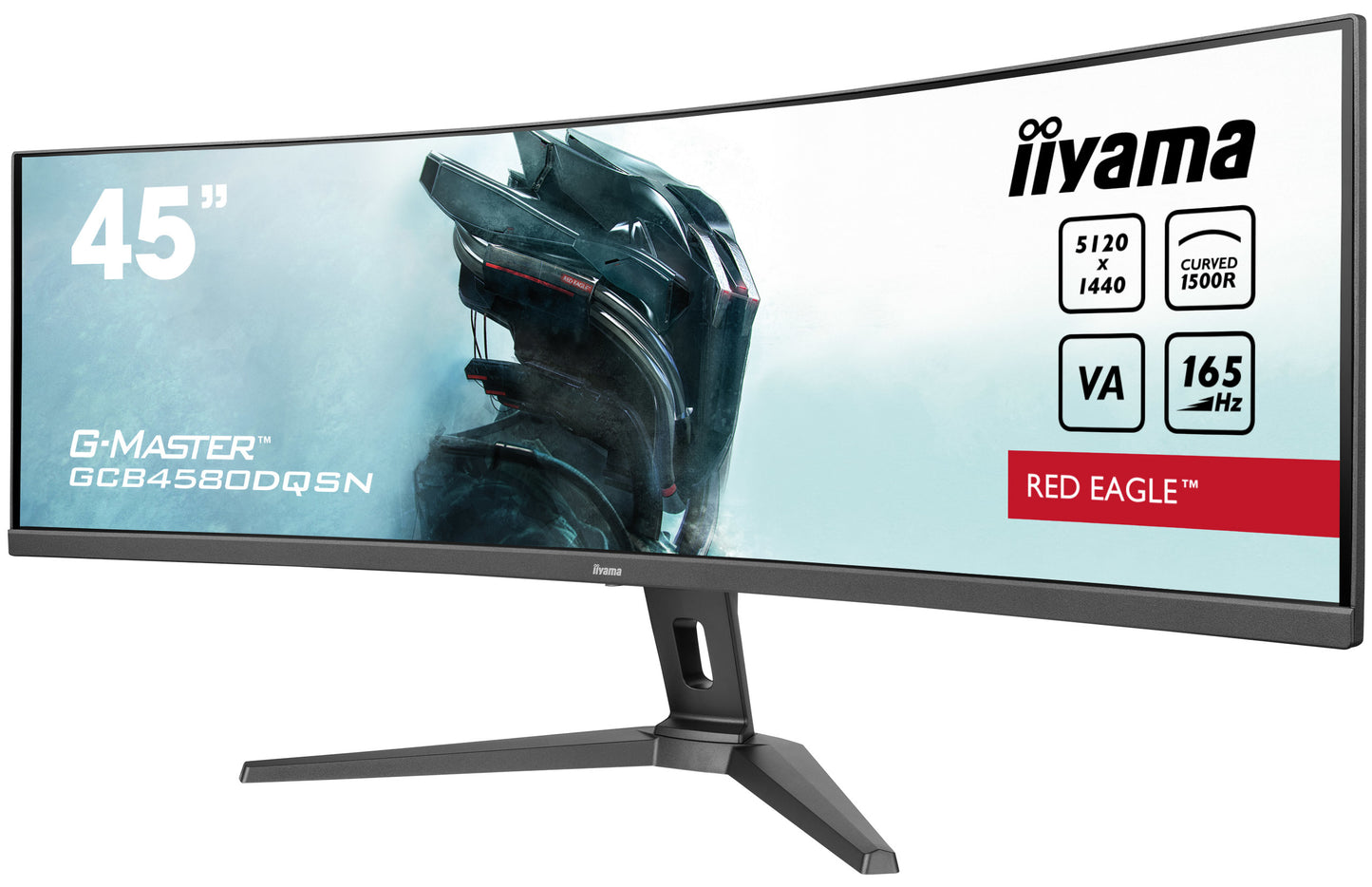 45 inch W LCD DQHD Curved Business/Gaming VA 165 Hz KVM