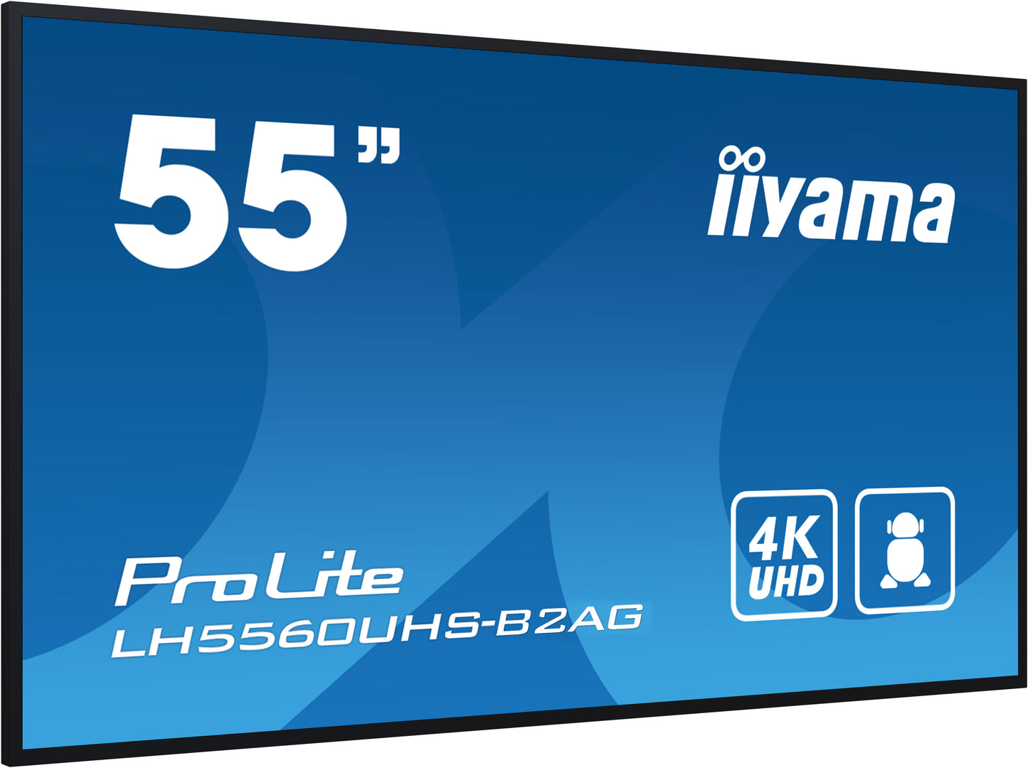 IIYAMA LH5560UHS-B2AG 55inch 3840x2160 UHD VA panel Haze 25perc 500cd/m2 Landscape and Portrait Wallmount Included