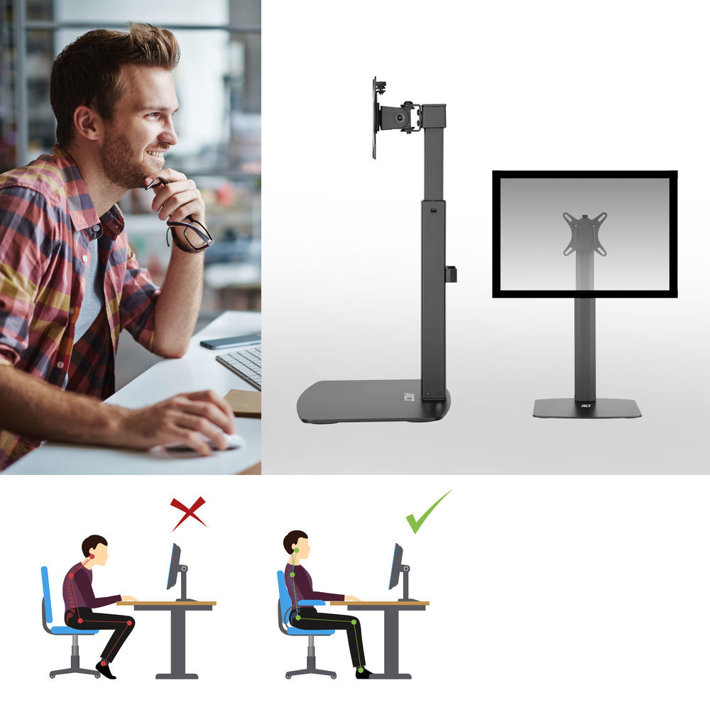 ACT Monitor desk stand gas spring 1 Screen