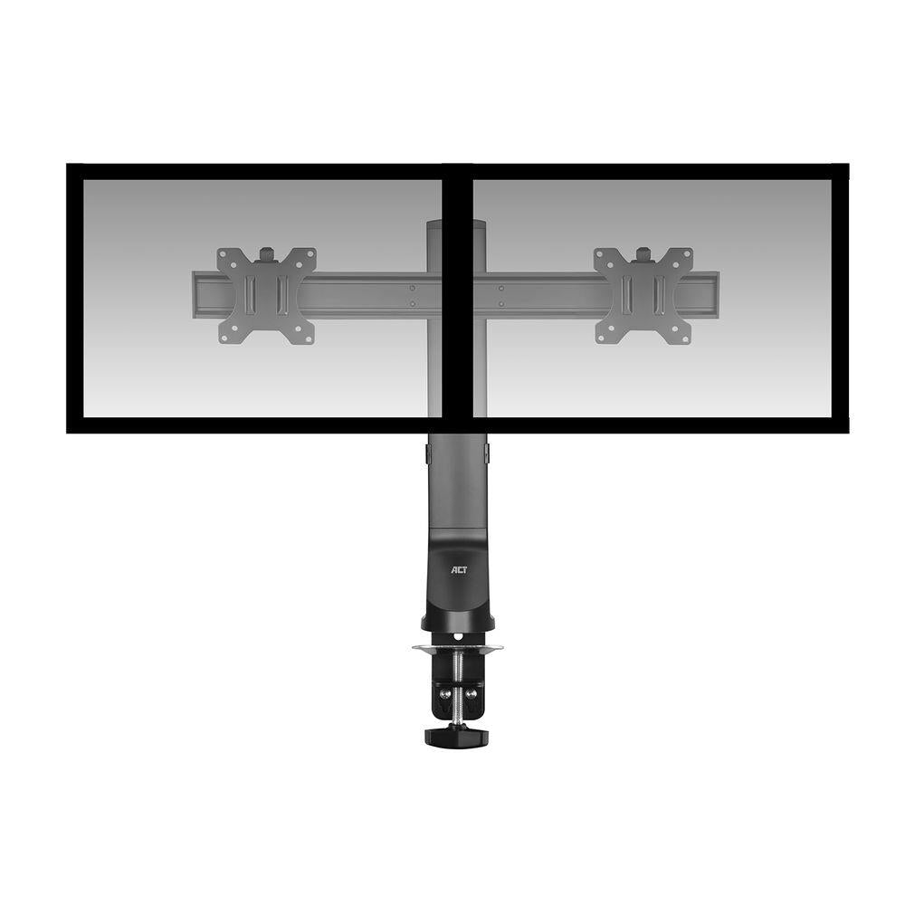 ACT Monitor desk mount stand crossbar 2 Screens, easy height adjust