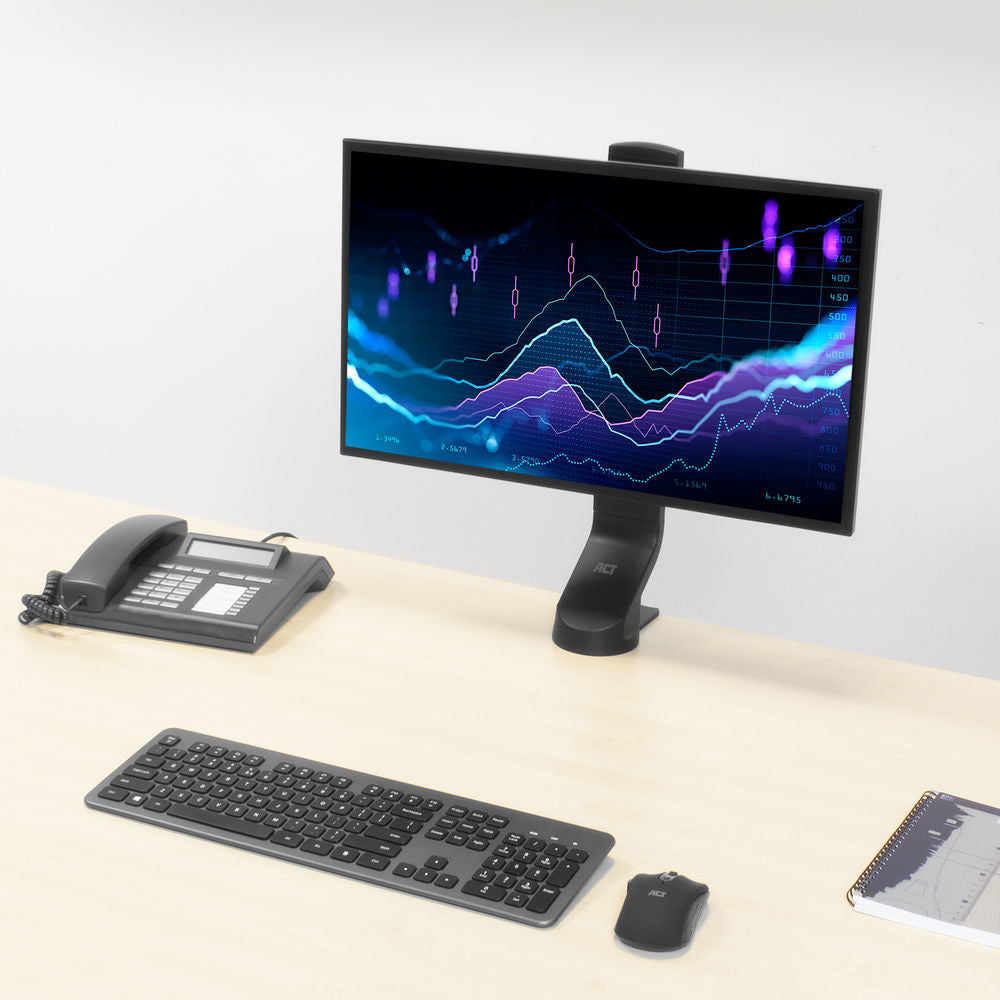 ACT Monitor desk mount stand 1 Screen, easy height adjust