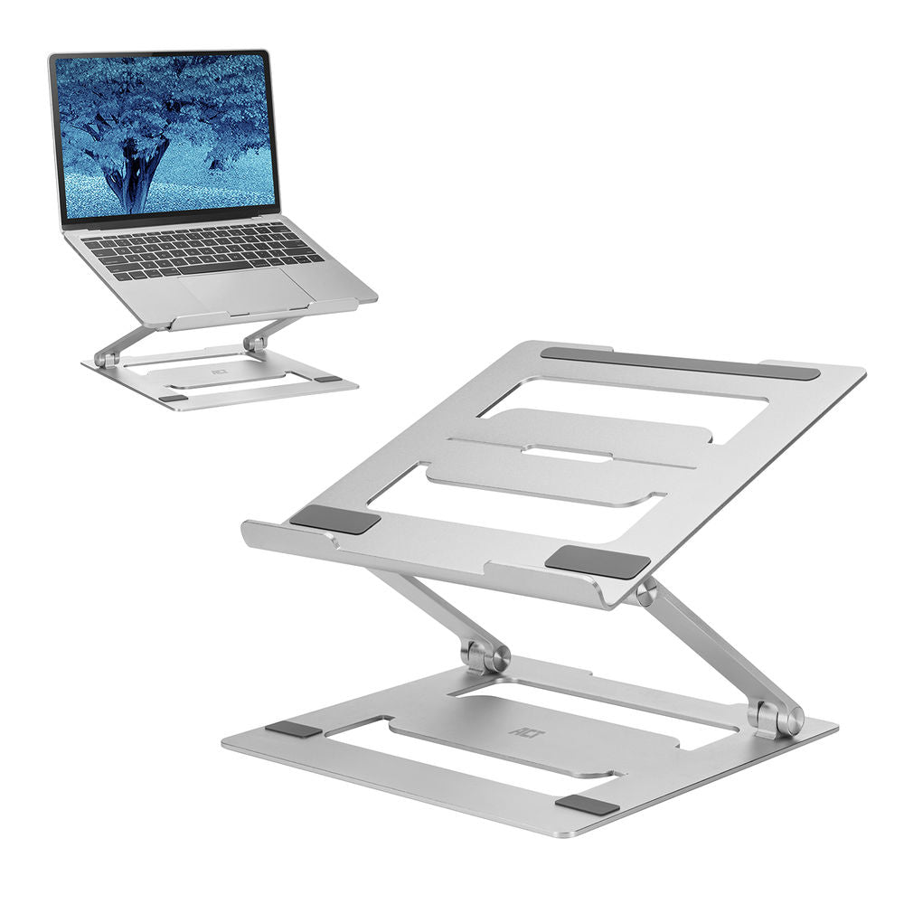 ACT Laptop stand foldable, aluminium