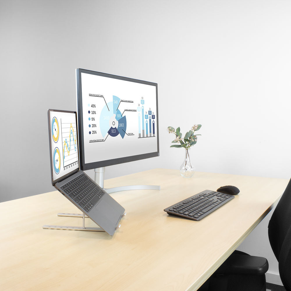 ACT Laptop stand portable, aluminium