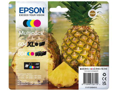 EPSON Multipack 4colours 604 XL Black/Std. CMY