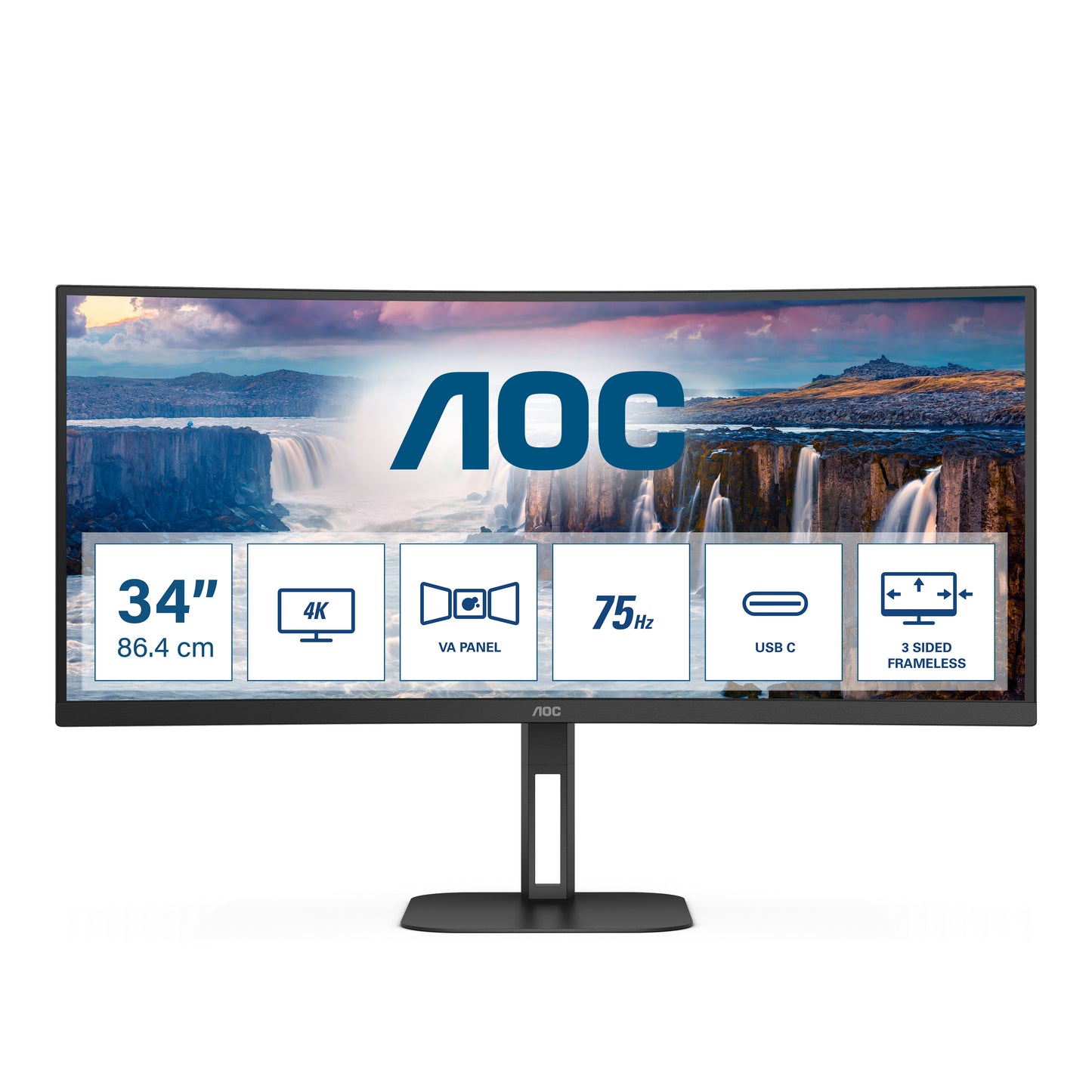 34 21:9 3440x1440 VA 20M:1 178/178 3.2 CU34V5C/BK